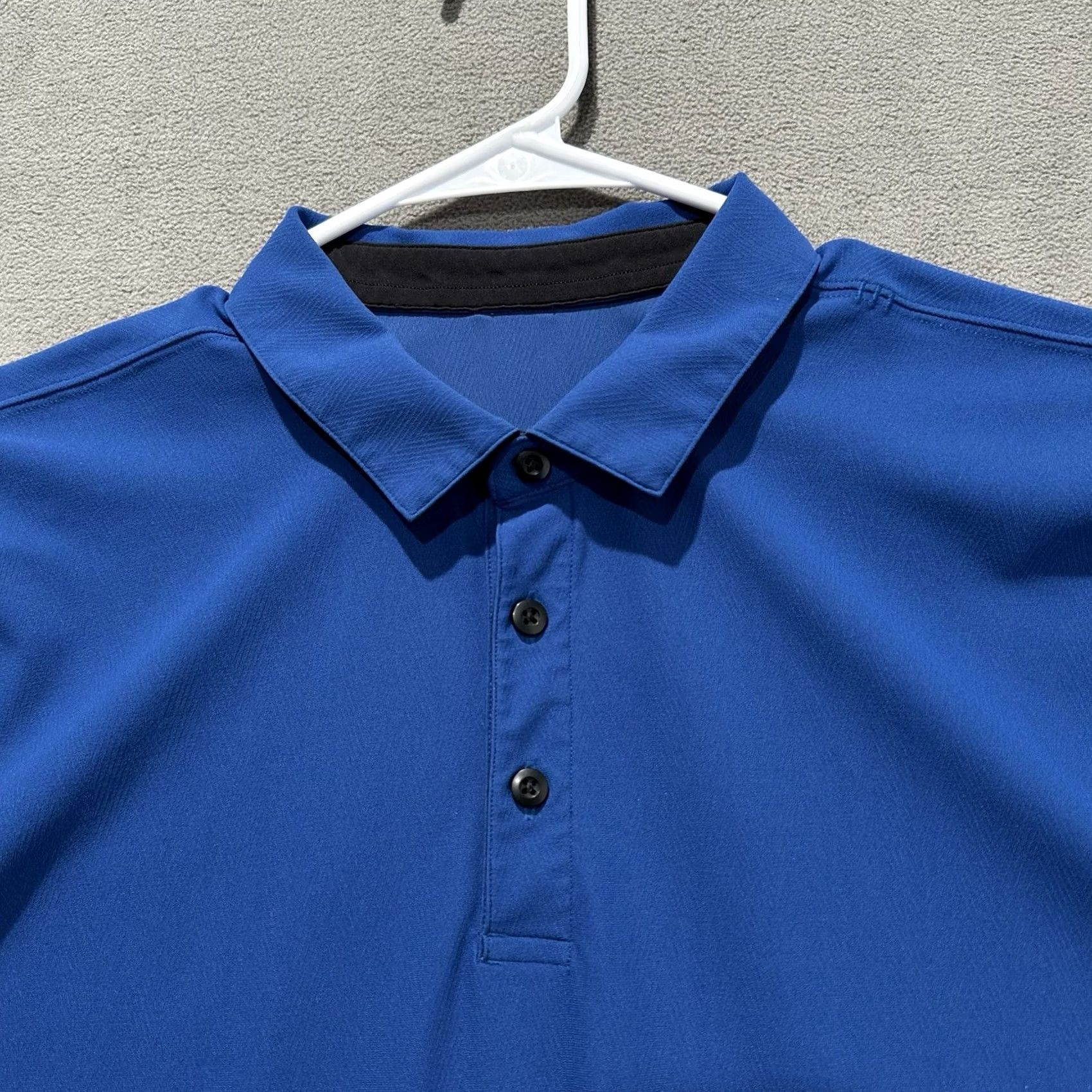 Lululemon Lululemon Propel Polo Shirt Mens XL Royal Blue Short Sleeve Performance Casual Polo Size US XXL / EU 58 / 5 - 3 Thumbnail