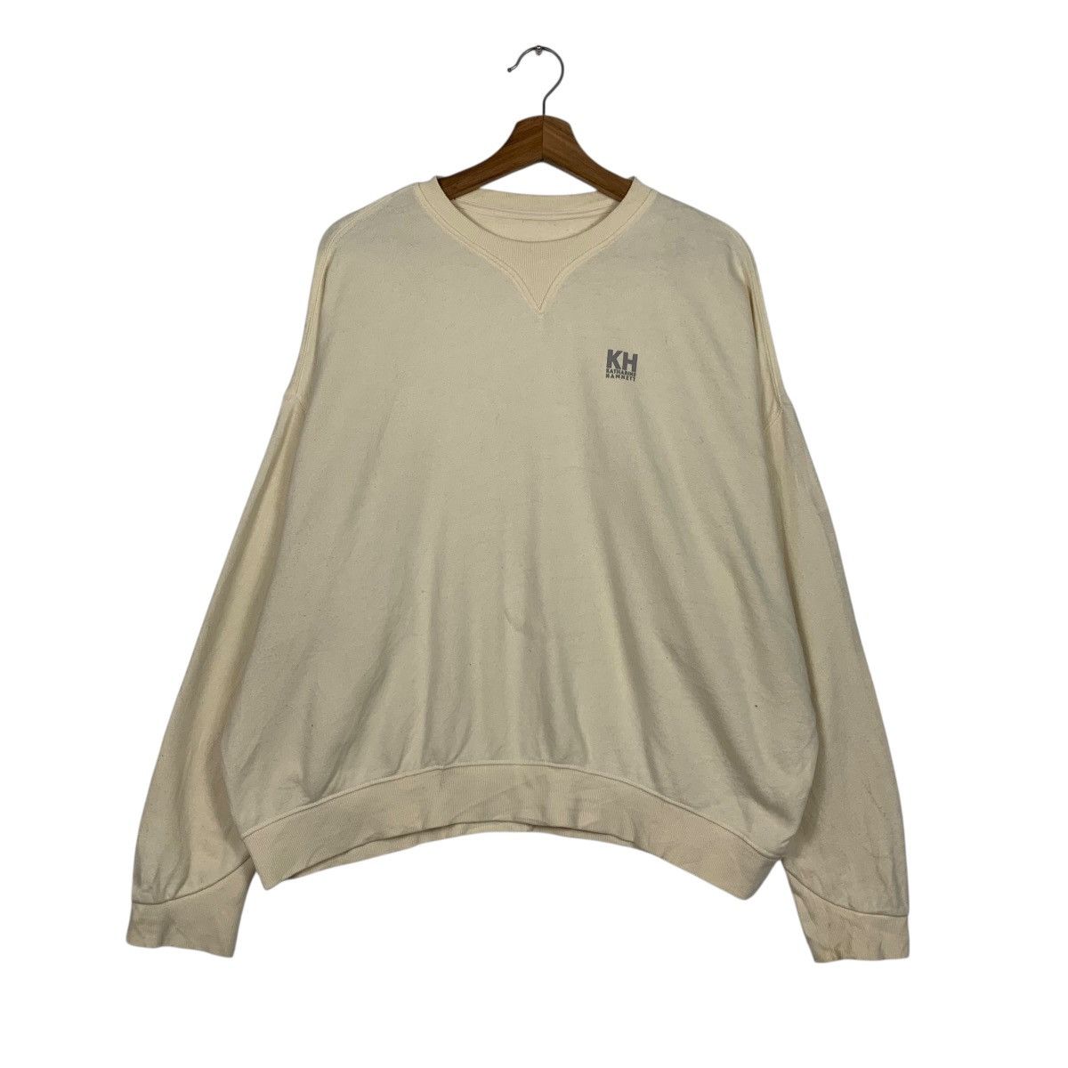 Katharine Hamnett London KATHARINE HAMNETT Small Logo Crewneck Sweatshirt #3625-C166 Size US M / EU 48-50 / 2 - 1 Thumbnail