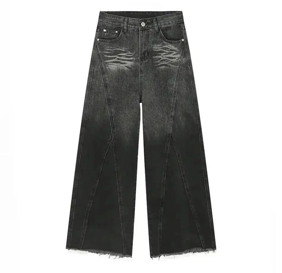 Japanese Brand Streetwear Baggy Loose Wide Leg Jeans Pants Size US 32 / EU 48 - 6 Thumbnail