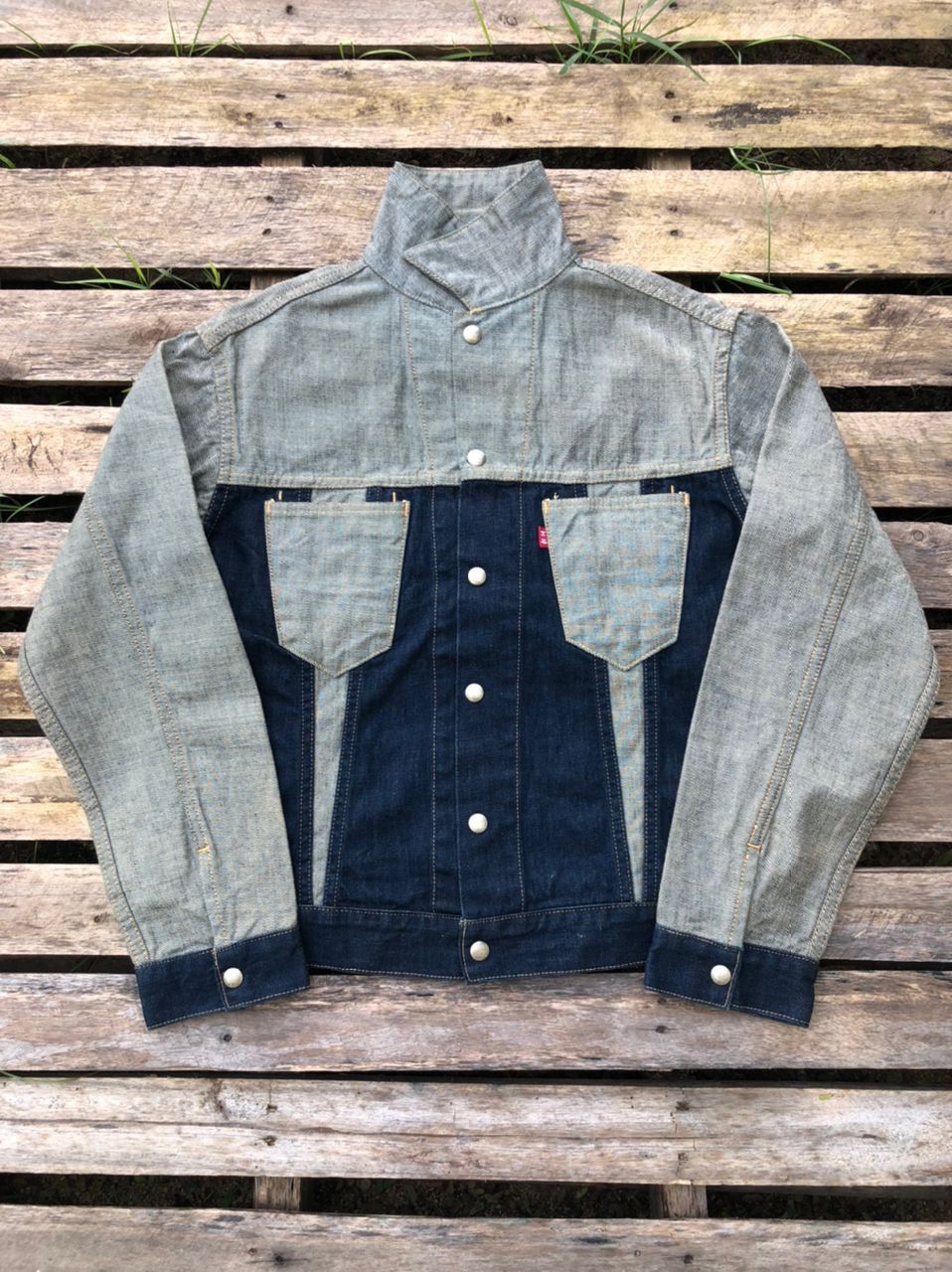 Alchemist Vintage Skull Jeans by Alchemist Reversible Denim Jacket Size US S / EU 44-46 / 1 - 3 Thumbnail