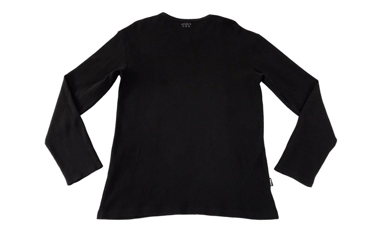 Avirex × Vintage Vintage Avirex Black Colour Long Sleeve S-Shirt Design Size US M / EU 48-50 / 2 - 2 Thumbnail