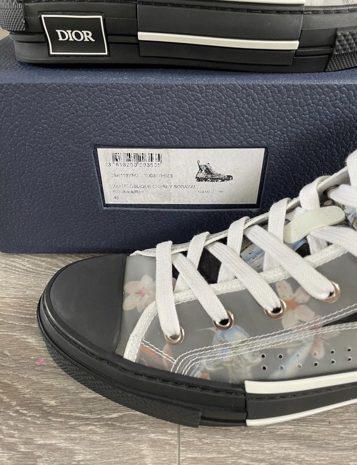 Dior Dior B23 Sorayama High-Tops Size US 7 / EU 40 - 10 Thumbnail