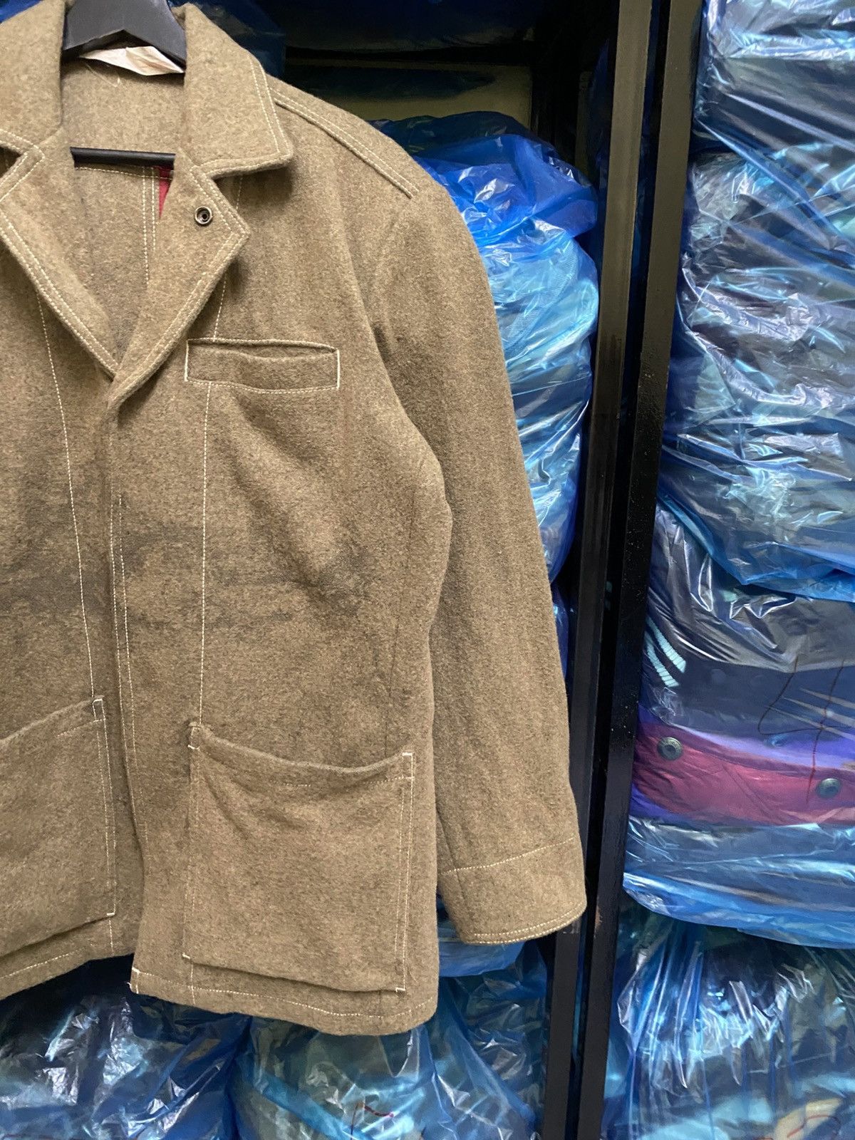 Vintage Japanese Wool Blend Field Jacket Brown Olive Workwear Style Size US M / EU 48-50 / 2 - 7 Thumbnail