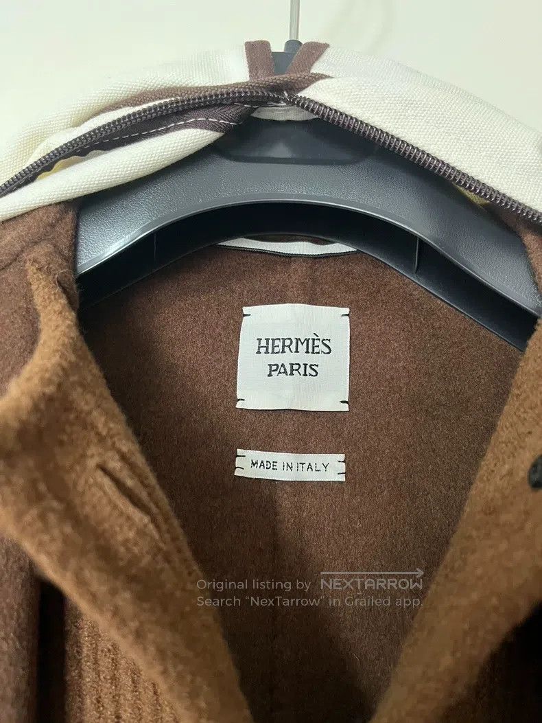 Hermes Hermes Faux Two-Piece Scarf Coat, Cashmere Size XXS / US 00 / IT 34 - 3 Thumbnail