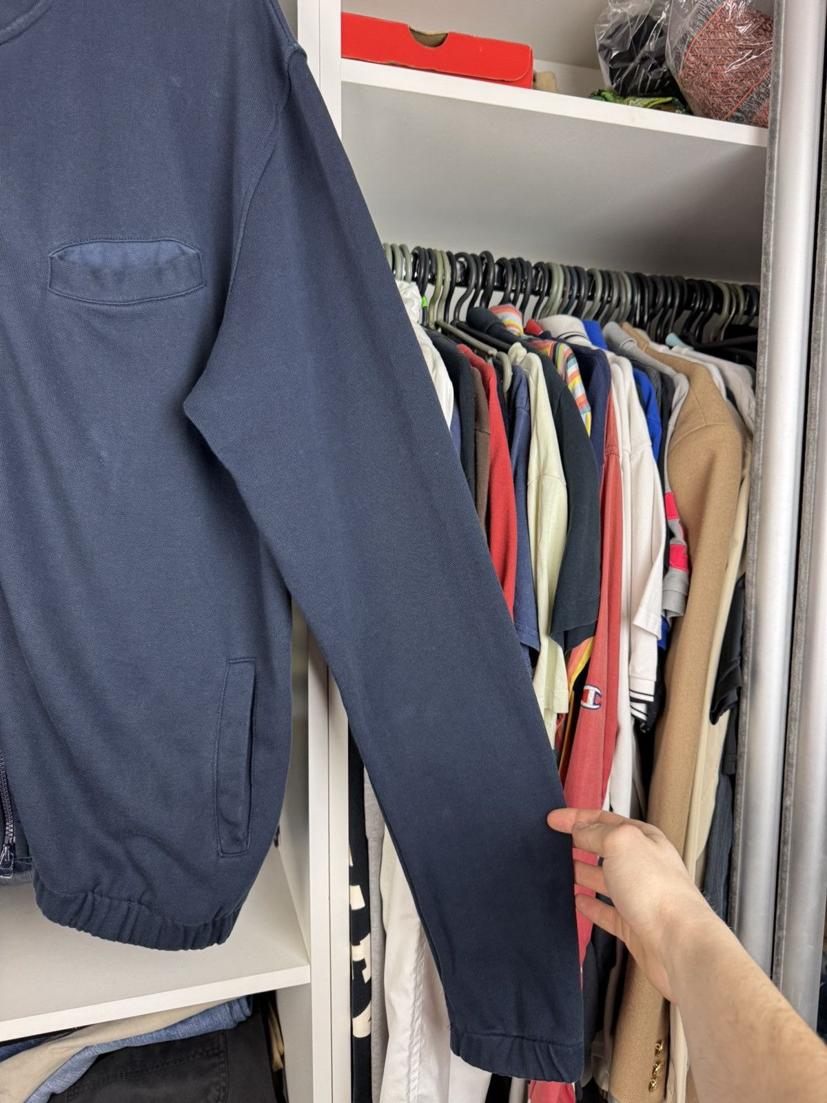 Universal Works Universal Works Navy K Track Top Zip Jacket Sweater Mens Size US XL / EU 56 / 4 - 8 Thumbnail