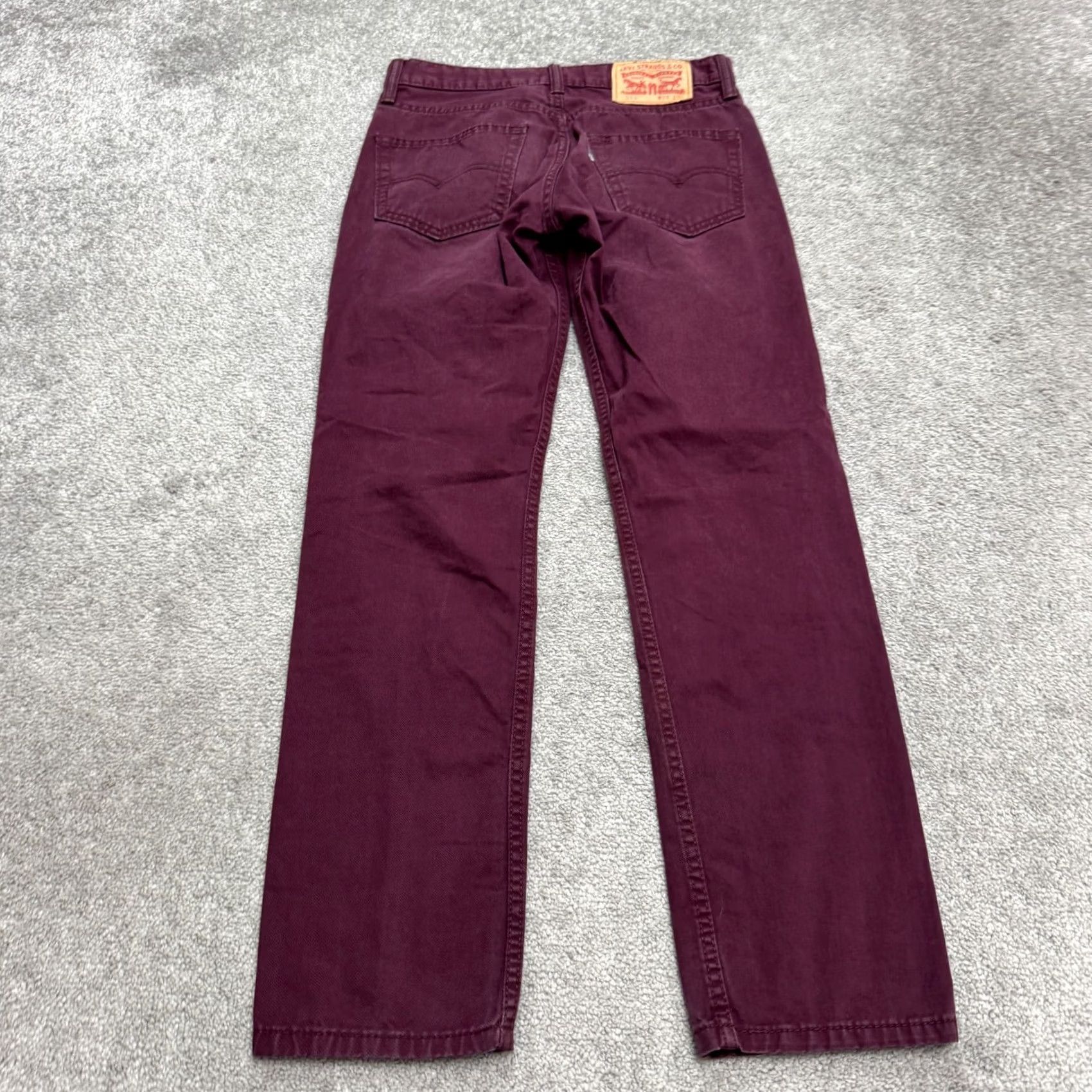 Levi's Levi's 511 Straight Leg Denim Jeans Womens 28x30 Red Cotton Mid Rise Vintage No Logo Pockets 28in Inseam Regular Fit Streetwear Size 28" / US 6 / IT 42 - 2 Thumbnail