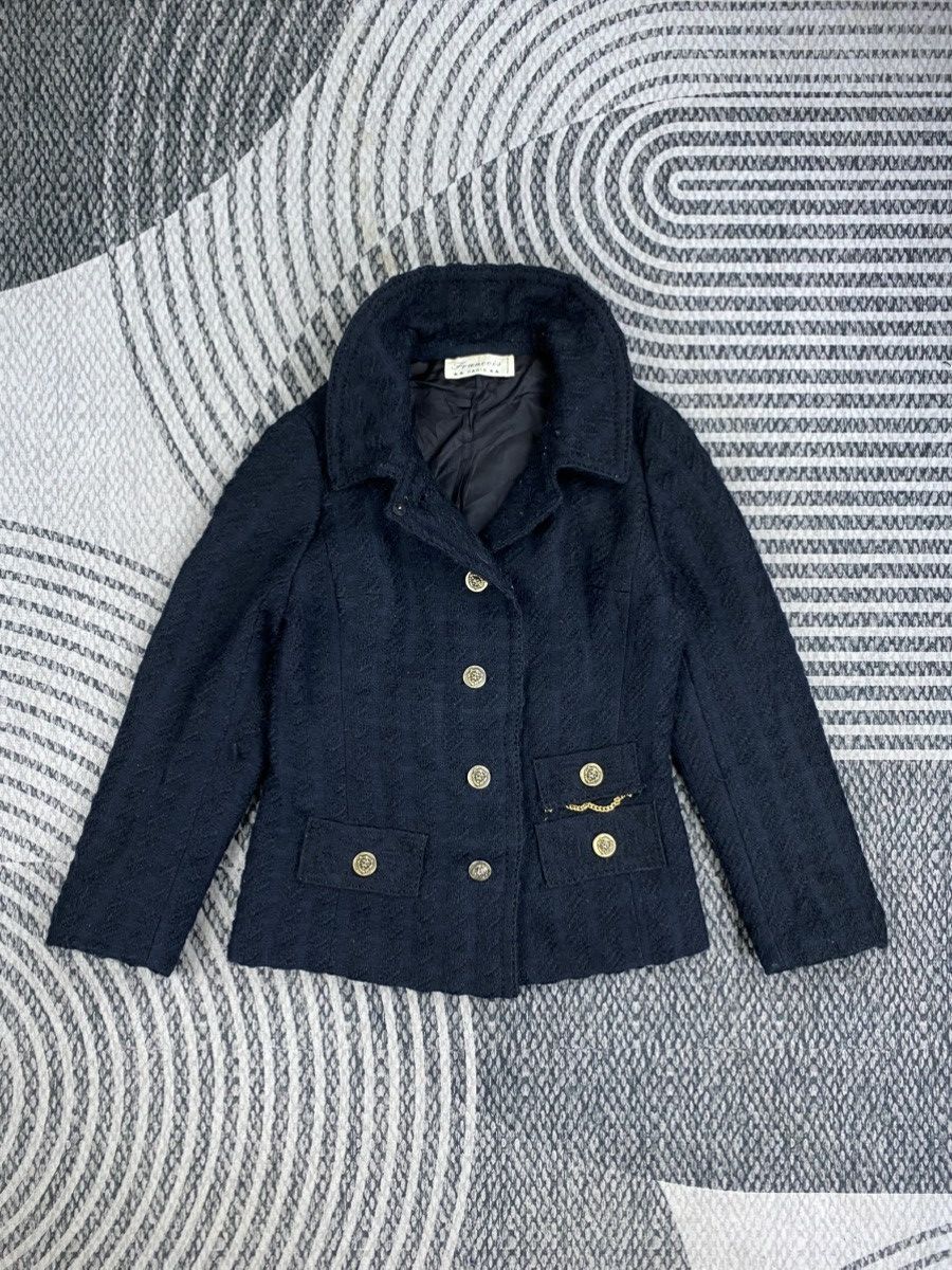 Vintage Vintage Francois Paris Flap Pocket Knit Blazer Style Jacket Size M / US 6-8 / IT 42-44 - 5 Thumbnail