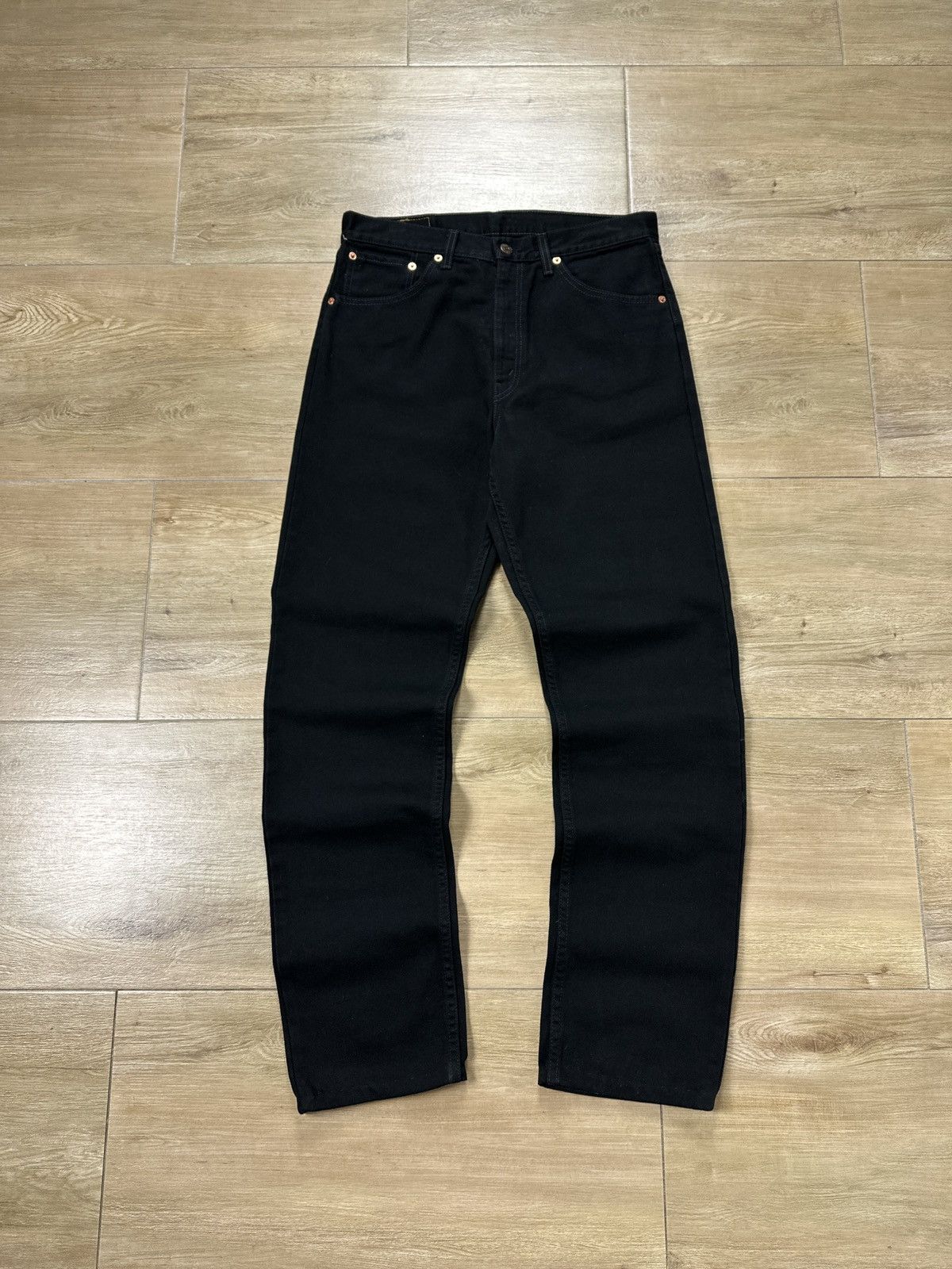 Levi's × Vintage Vintage 90’s Levi's 521 Black Denim Jeans Size US 34 / EU 50 - 5 Thumbnail