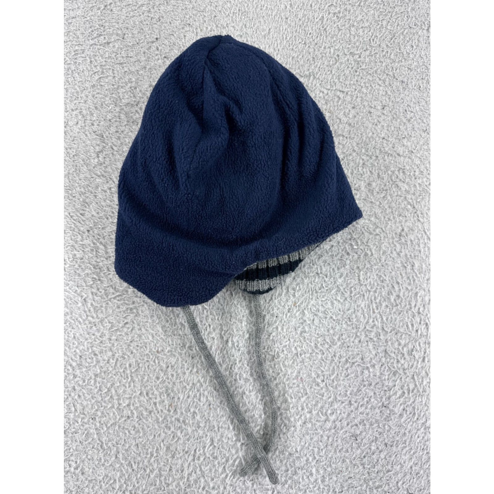 Vintage Unbranded Beanie Knit Hat/Cap One Size Gray Blue Stars Pom Cotton Blend Polyester Knit Men Winter Fall Spring Summer Size ONE SIZE - 4 Thumbnail