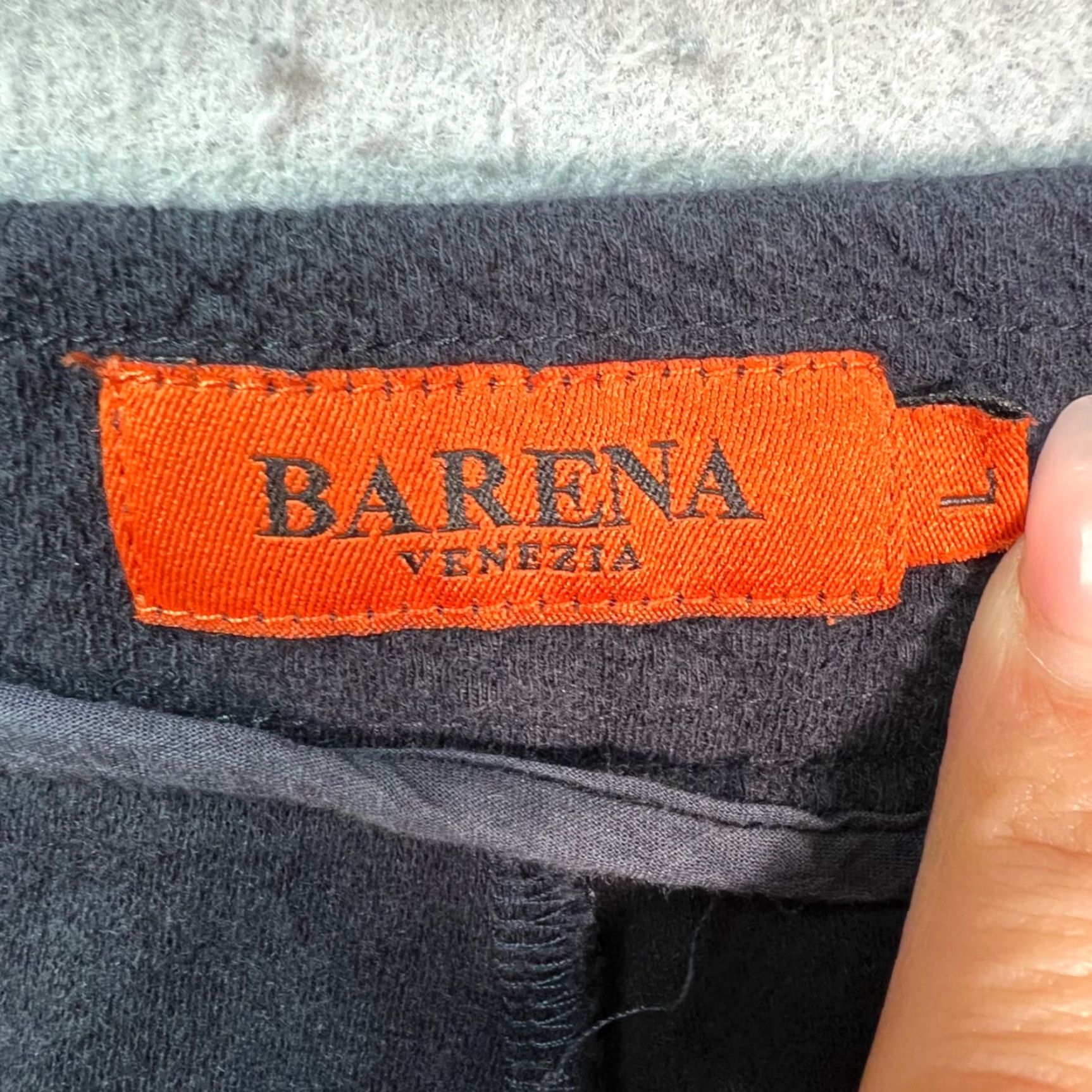 Barena BARENA Barena Venezia Mens Large Black Cotton Jogger Pants w/ Ribbed Cuffs - Activewear, Tapered, Drawstring, 32in Inseam Size US 33 - 3 Thumbnail