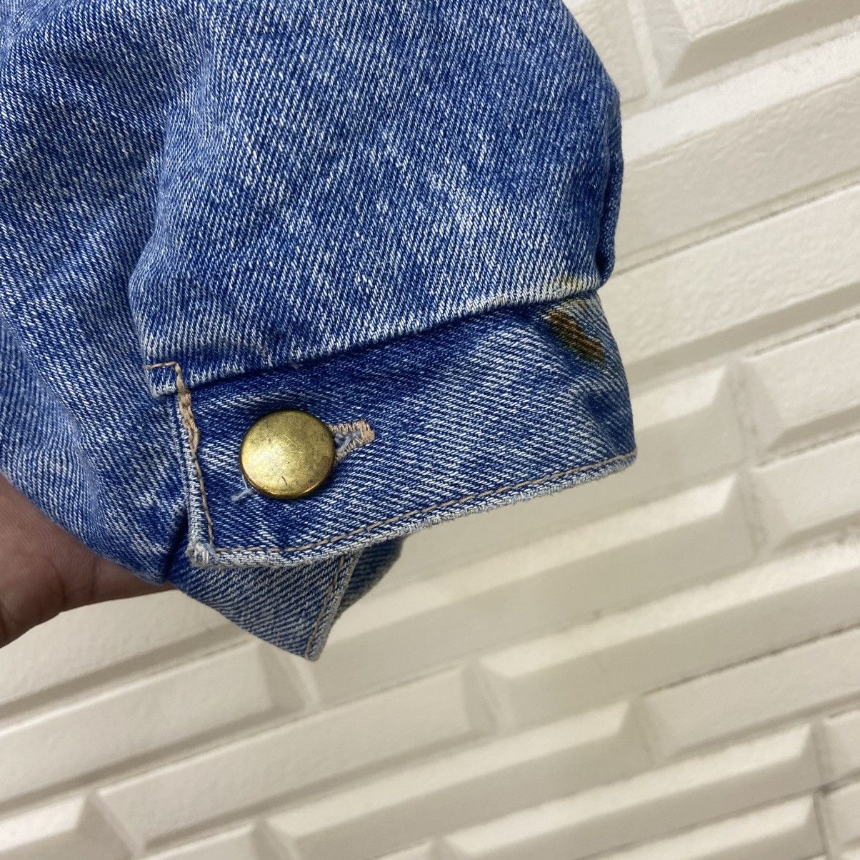 Japanese Brand × Vintage Vintage Japanese Brand Creem Trucker Denim Cropped Jacket Size US M / EU 48-50 / 2 - 12 Thumbnail