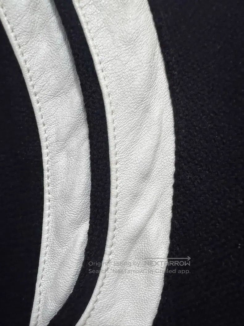 Saint Laurent Paris Saint Laurent Paris Black and White Leather Trim Wool Base Size US S / EU 44-46 / 1 - 2 Thumbnail