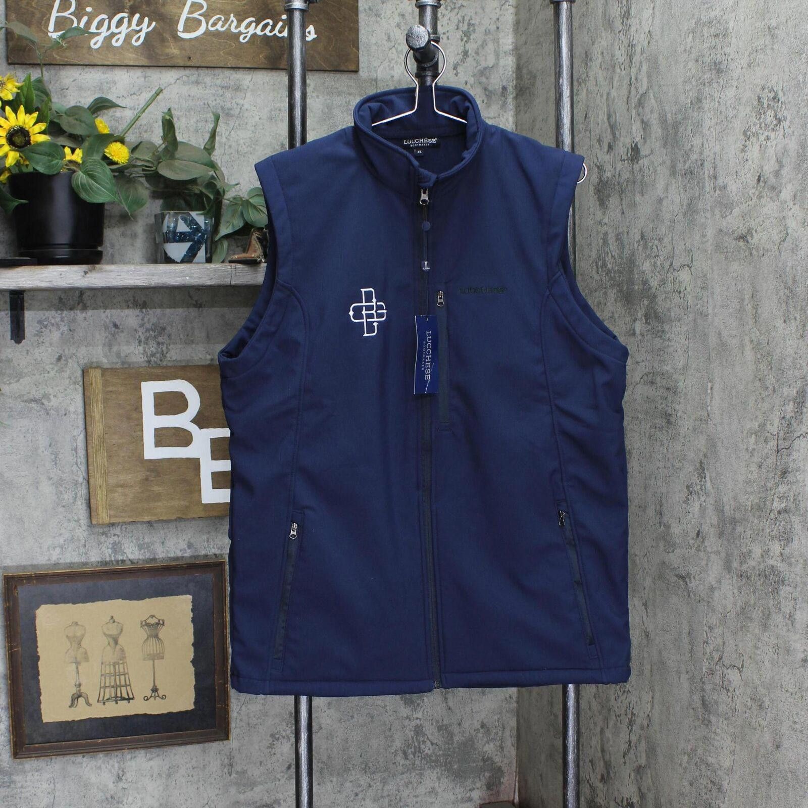 Lucchese NWT Lucchese Resistant Embroidered Logo Vest Navy Blue XL Size US XL / EU 56 / 4 - 1 Thumbnail