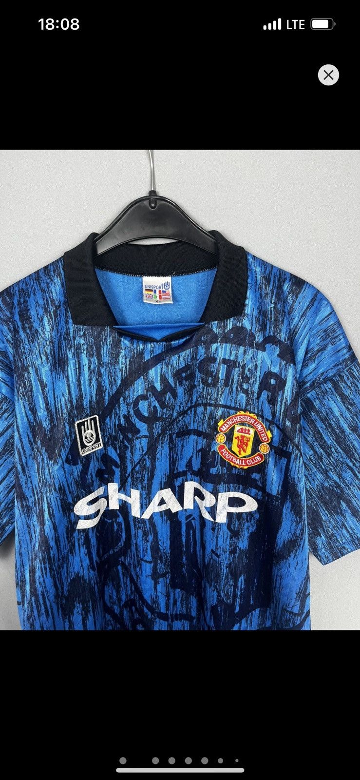 Vintage Vintage Bootleg Unisport Manchester United Jersey Size US XL / EU 56 / 4 - 2 Thumbnail
