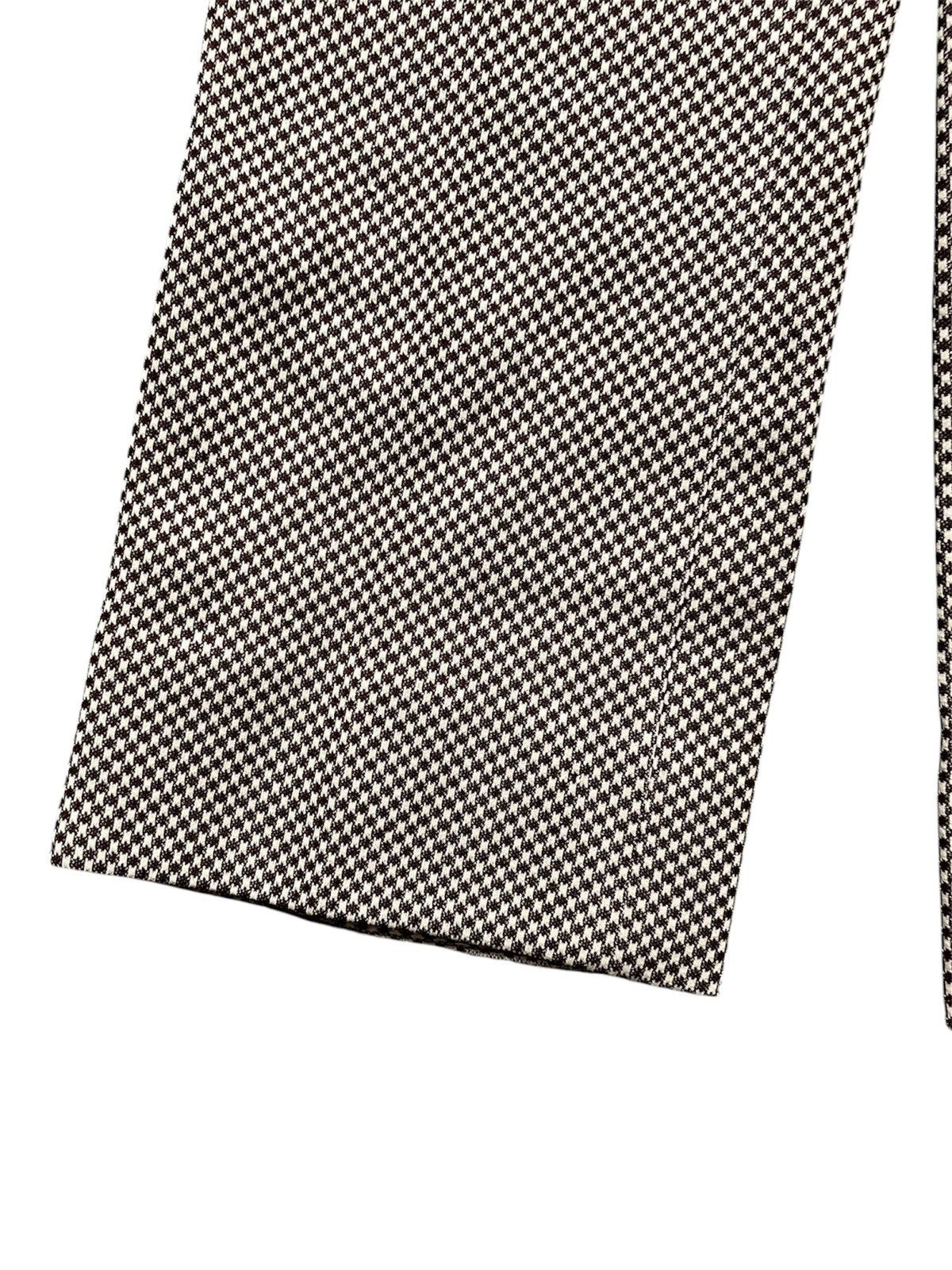 Vintage 1980 Japanese Tailoring Houndstooth Flared Slack Harnden Size US 32 / EU 48 - 3 Thumbnail