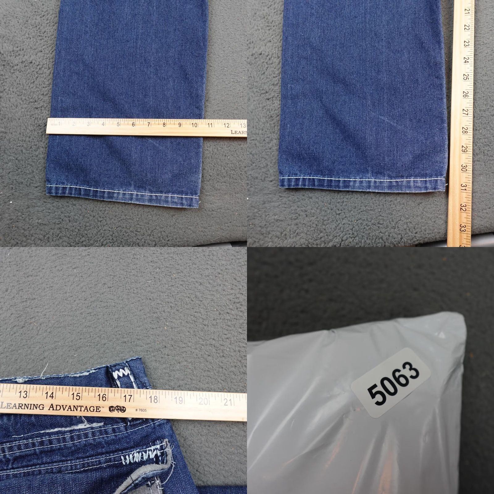 Coogi VINTAGE COOGI Jeans Mens 40x33.5 Blue Denim Limited Edition Distressed Embroidered Shirt Size US 40 / EU 56 - 9 Thumbnail