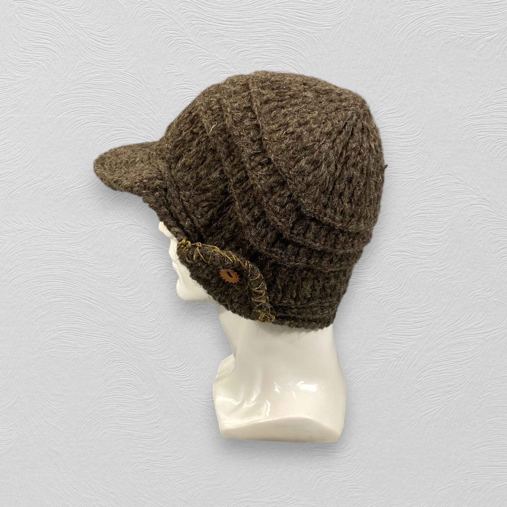 Japanese Brand Vintage GoHemp Knitted Beanie With Brim Hats -BN885 Size ONE SIZE - 1 Thumbnail