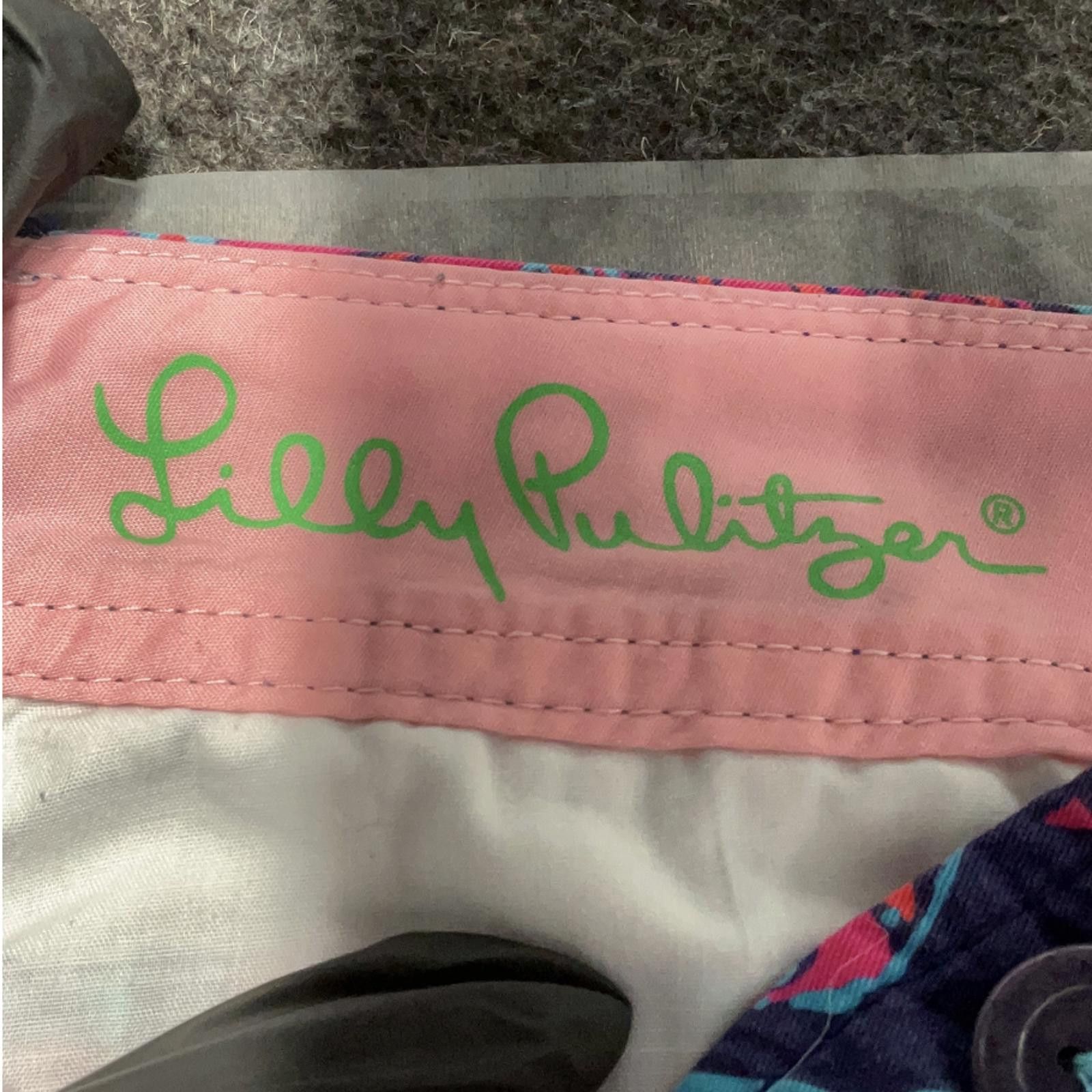 Other Lilly Pulitzer Tropical Print Women's Shorts Size 8 Size 30" / US 8 / IT 44 - 3 Thumbnail