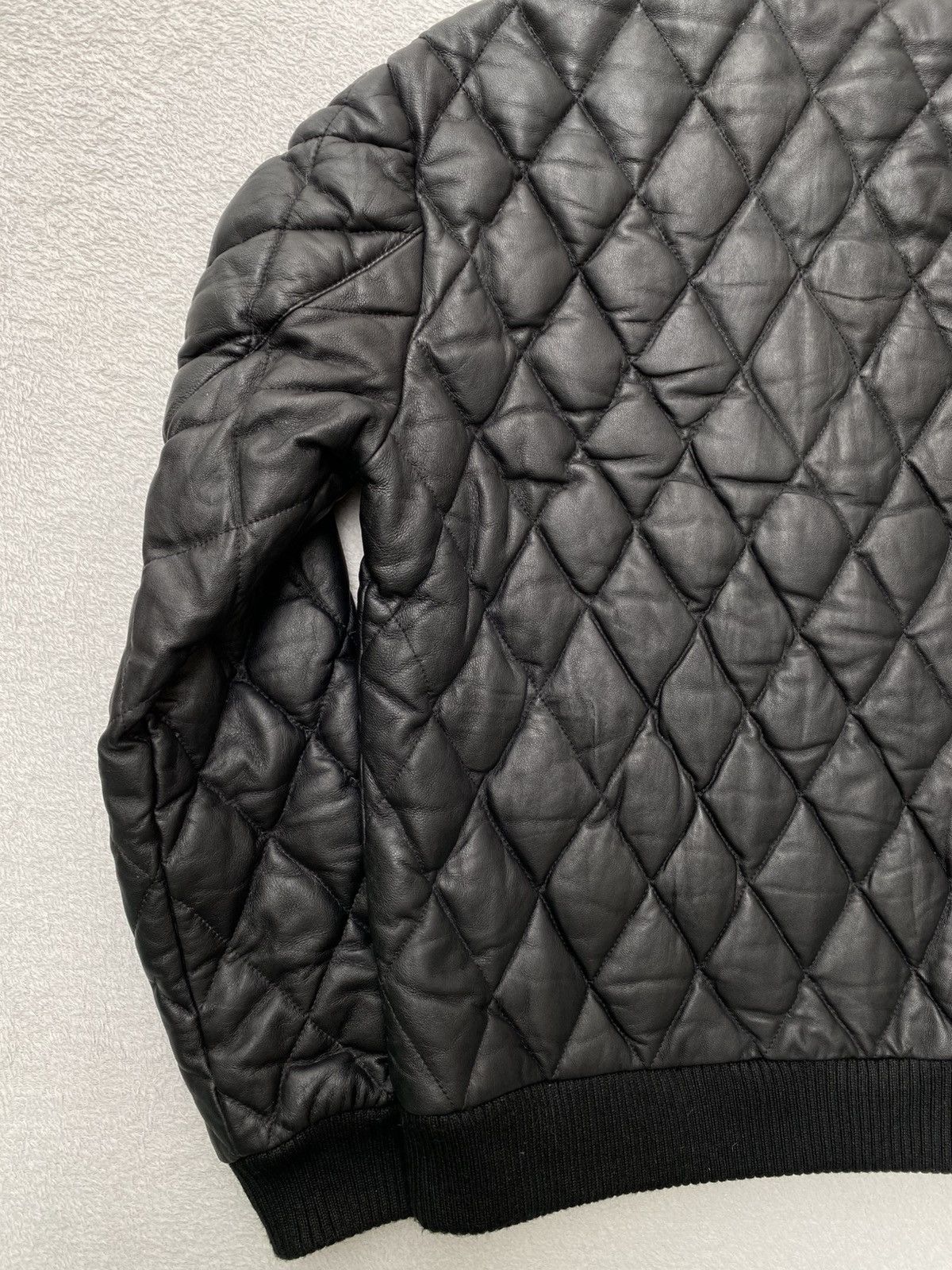 Japanese Brand 2000s- Kawanoyakata Schaffen- Quilted Leather Down Jacket Size US M / EU 48-50 / 2 - 9 Thumbnail