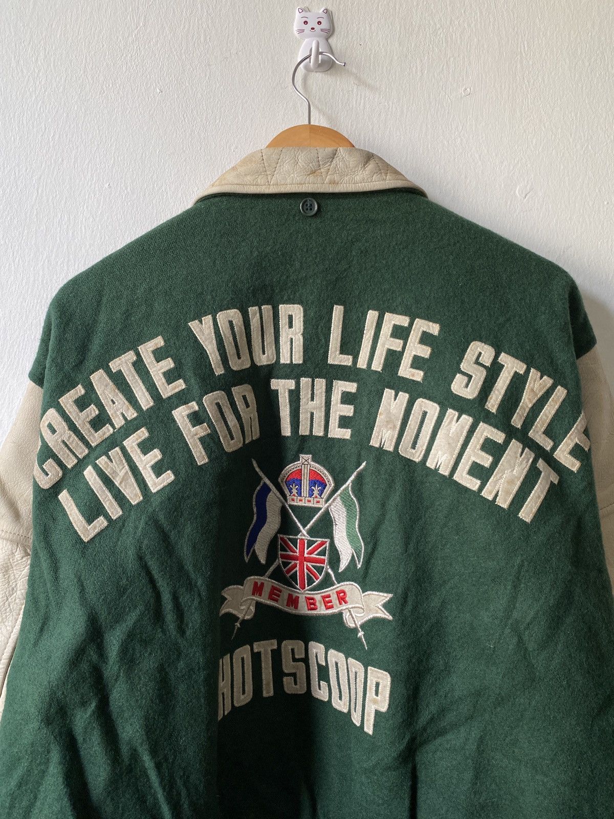 Vintage Vintage Hot Scoop 66 Member Wool Varsity Jacket Size US L / EU 52-54 / 3 - 8 Thumbnail