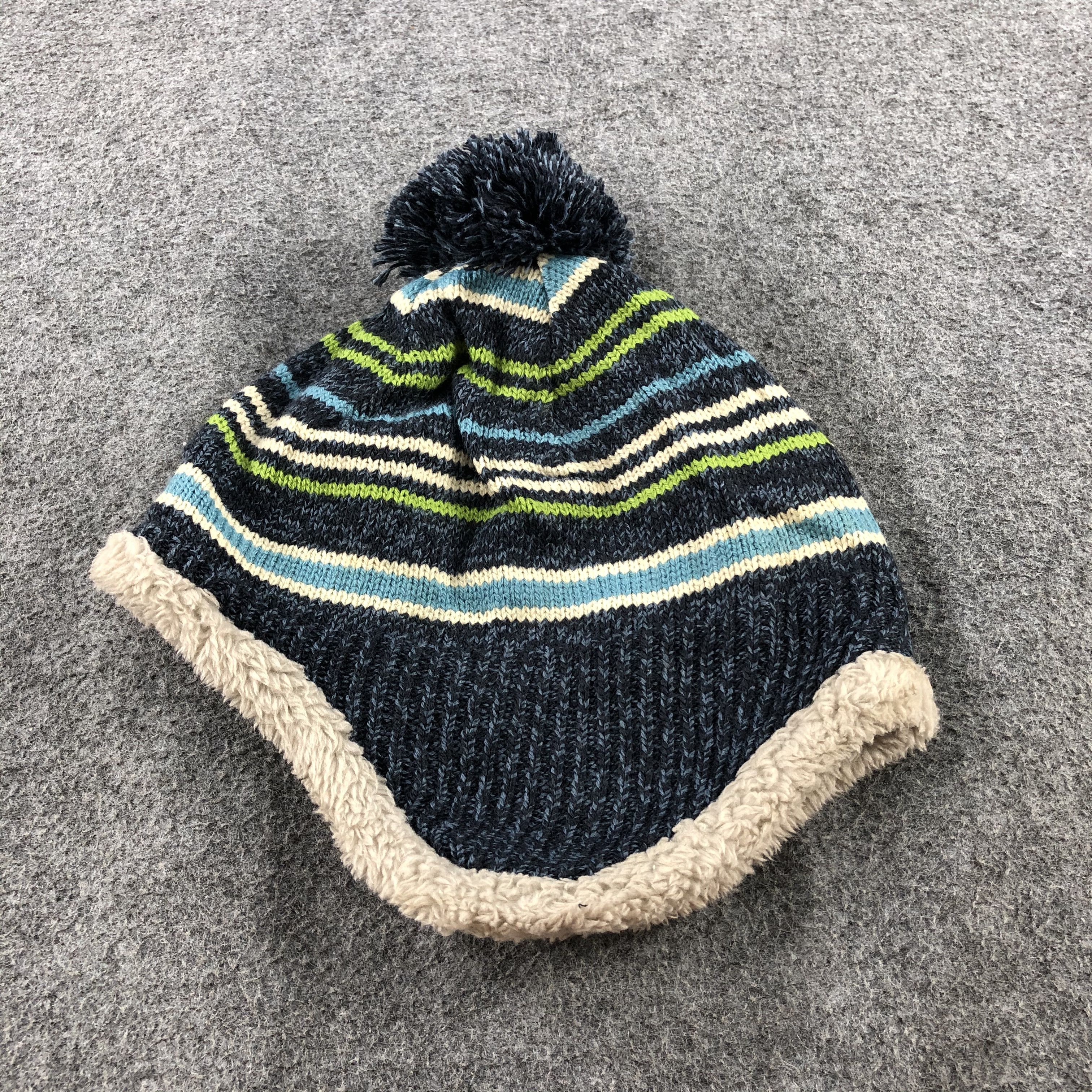 Vintage Ushanka Earflap Bobble Beanie Snowcap Snow Hat B446 Size ONE SIZE - 3 Thumbnail