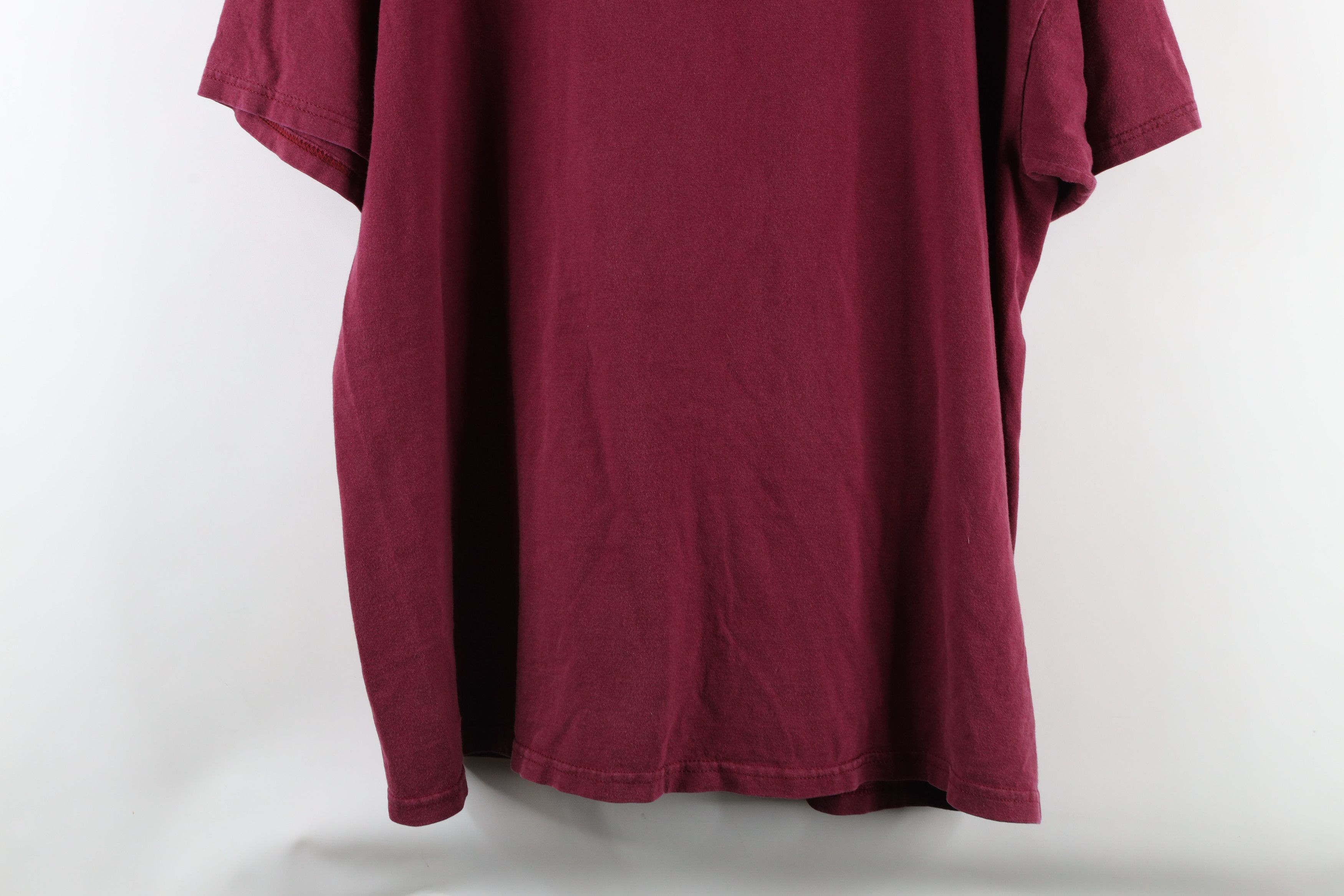 Vintage Vintage 90s Spell Out PowerBar Short Sleeve T-Shirt Burgundy Size US XL / EU 56 / 4 - 11 Thumbnail