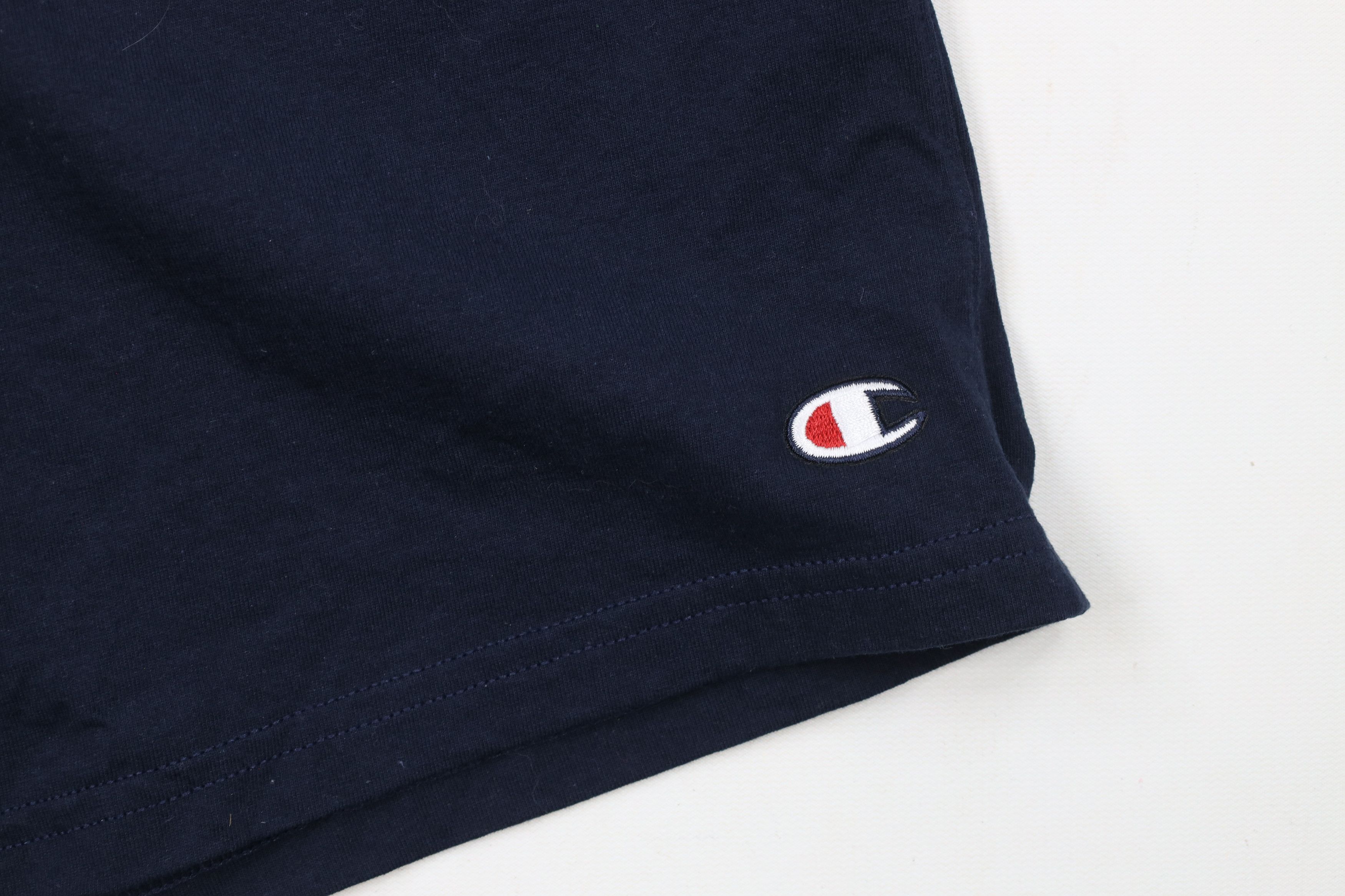 Champion × Vintage Vintage Champion Classic Logo Above Knee Shorts Blue Cotton Size US 34 / EU 50 - 5 Thumbnail