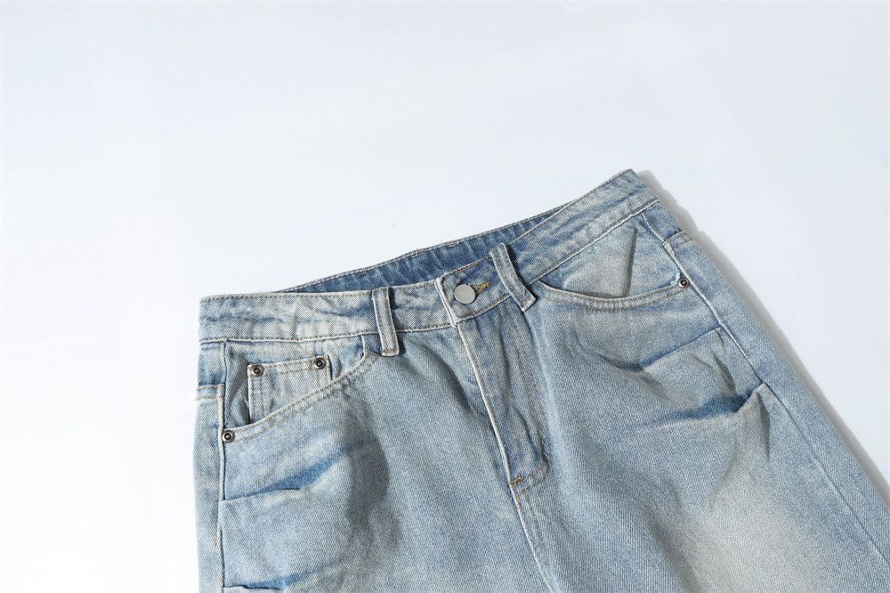 Japanese Brand × Vintage Vintage washed punk distressed loose straight jeans Size US 32 / EU 48 - 3 Thumbnail