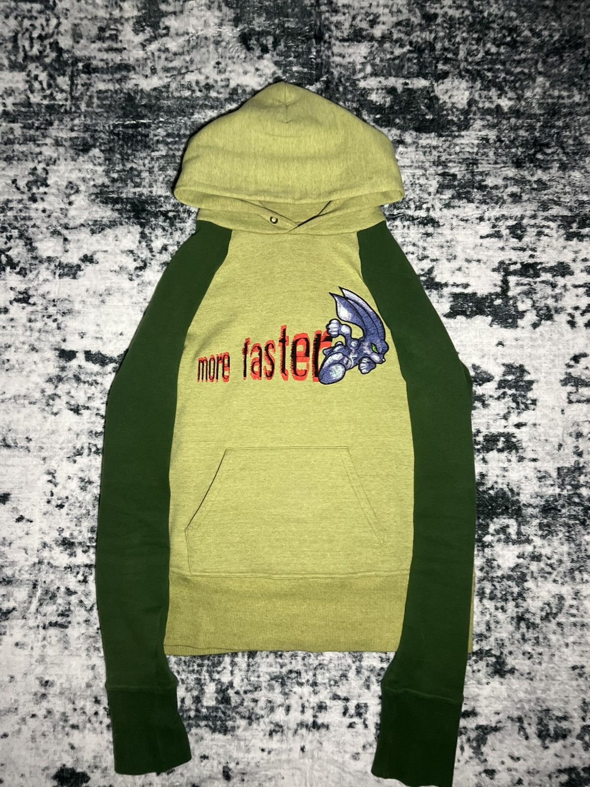 Beauty Beast AW98 “More Faster” embroidered dark knight hoodie