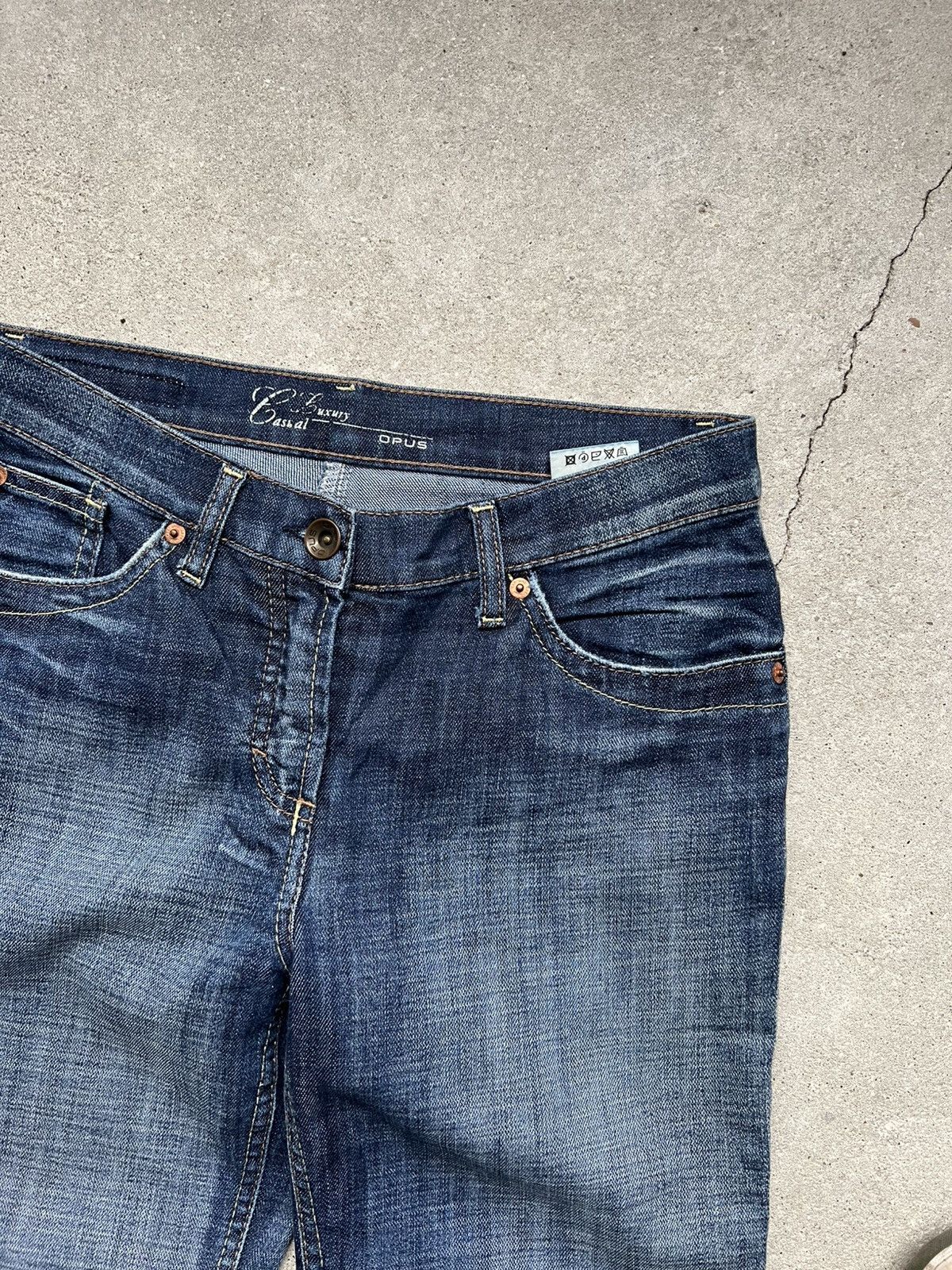 Hysteric Glamour × If Six Was Nine × Le Grande Bleu (L.G.B.) Rare Y2K Flared Opium jeans IfSixWasNine LGB style Junya Size 25" / US 0 / IT 36 - 7 Thumbnail