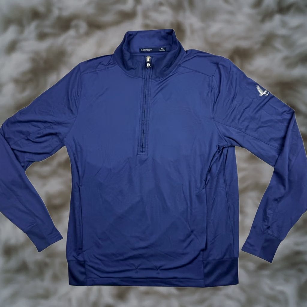 Vintage B Draddy Men's Performance 1/4 Zip L/S Jacket Blue Medium Size US M / EU 48-50 / 2 - 1 Thumbnail