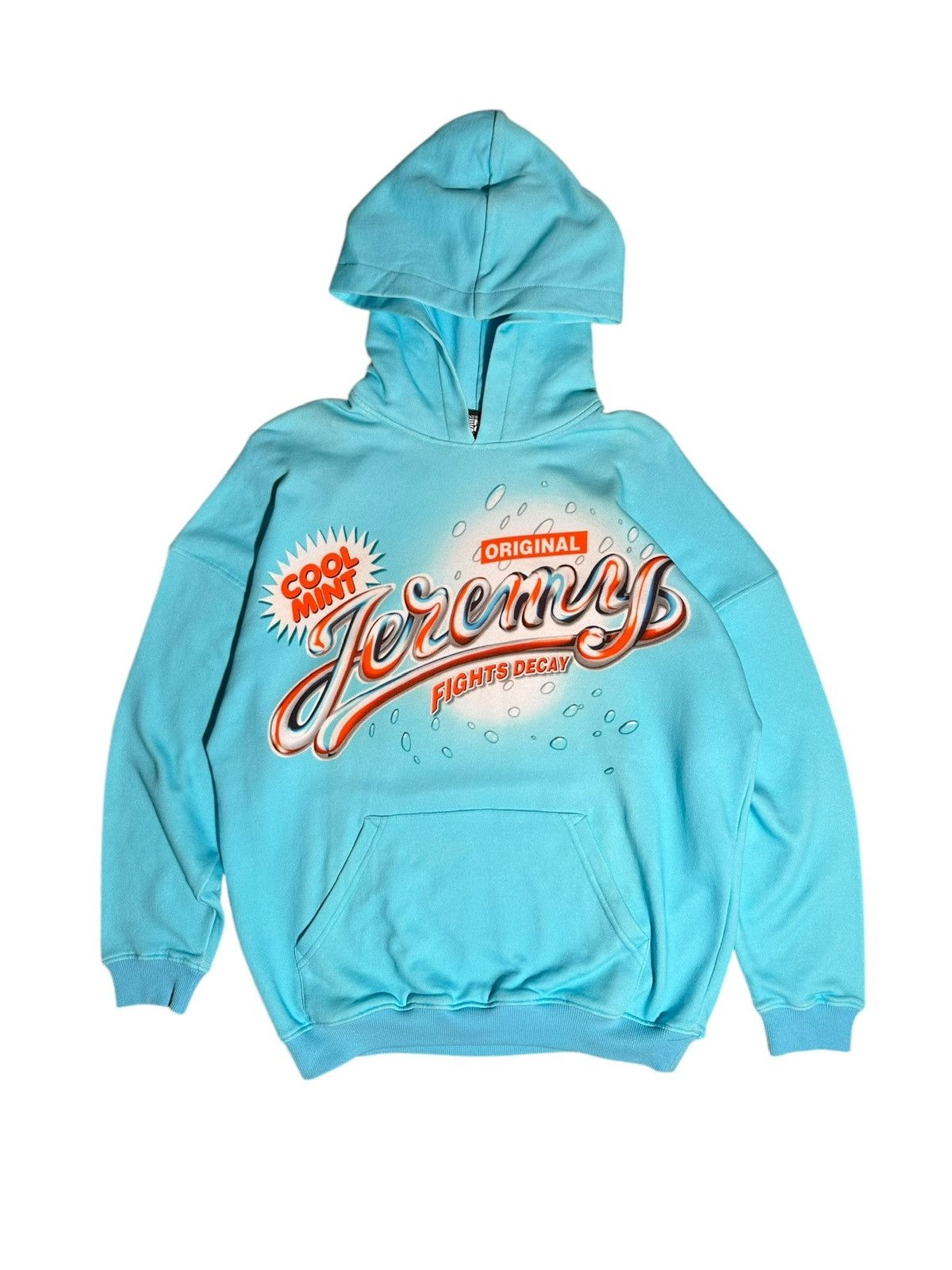Jeremy Scott Jeremy Scott “Cool Mint” Hoodie – Archive / Runway Era Size L / US 10 / IT 46 - 1 Thumbnail