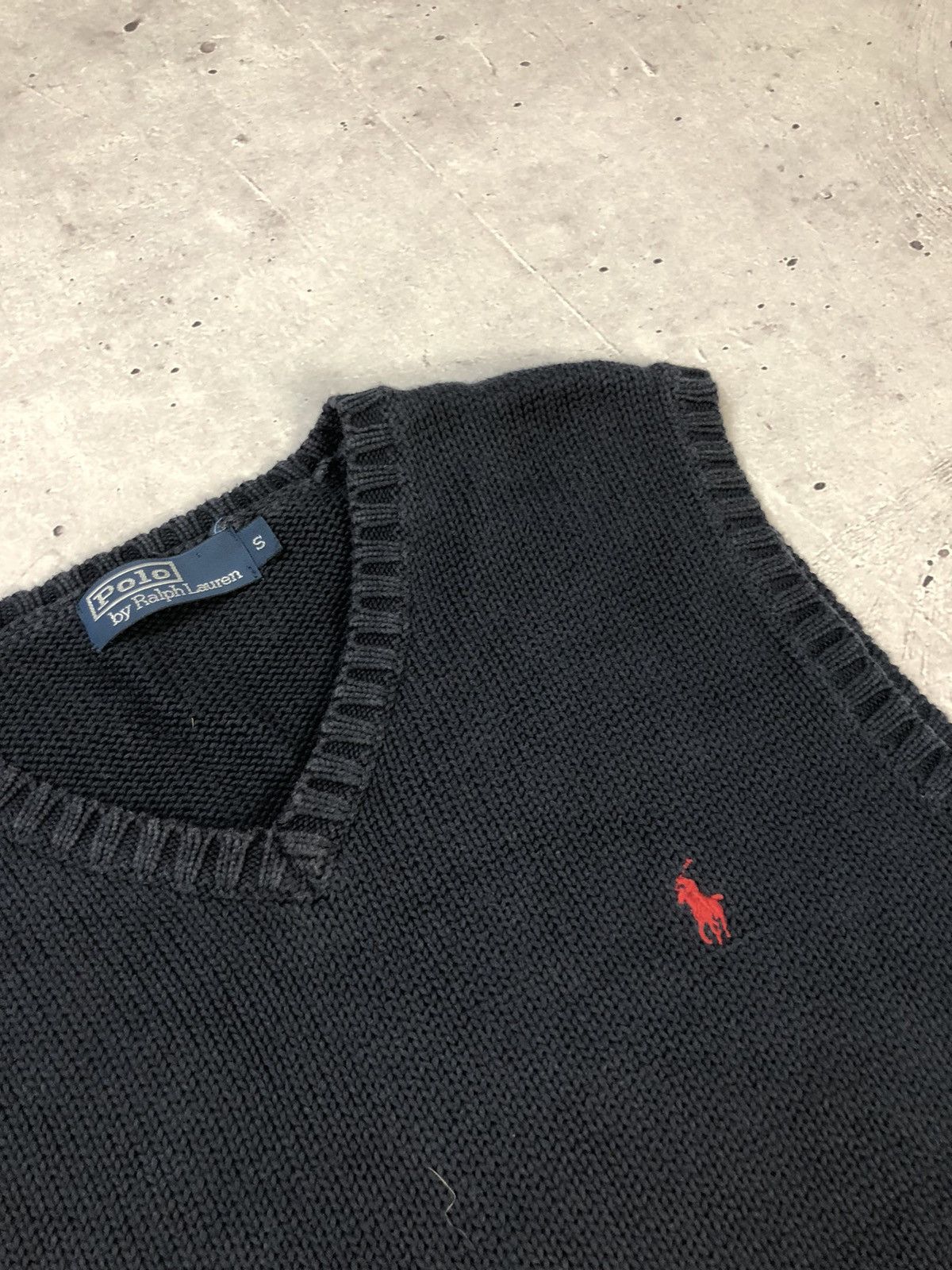 Polo Ralph Lauren × Vintage Vintage Polo Ralph Lauren Blue Cotton Sweater Vest Size US S / EU 44-46 / 1 - 3 Thumbnail