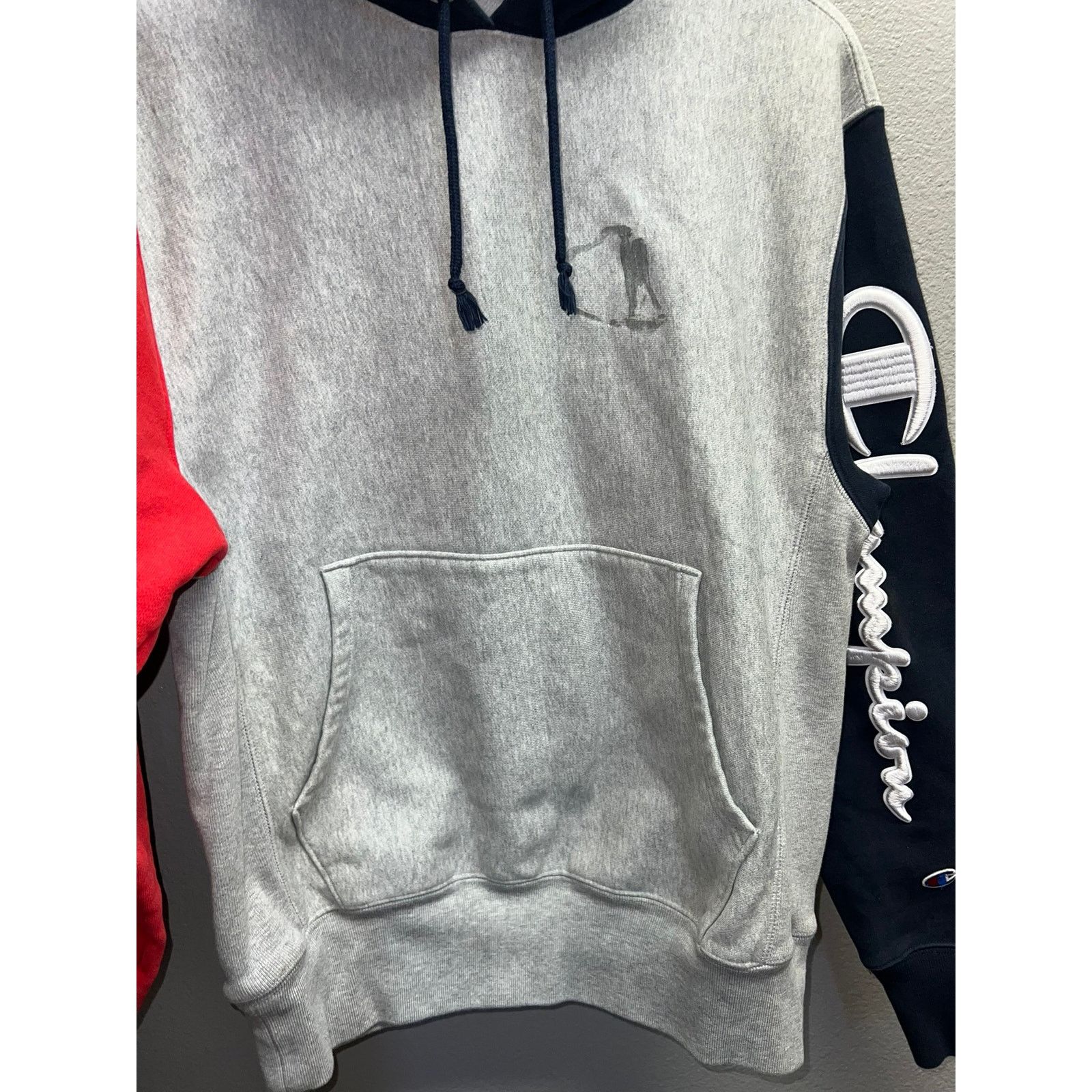 Vintage Champion Reverse Weave Hoodie Gray Blue Missing Logo M Size US M / EU 48-50 / 2 - 7 Thumbnail