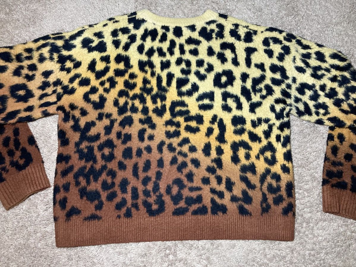 Celine AW23 Celine Gradient Leopard Shaggy Cropped Knit Wool Size US XS / EU 42 / 0 - 9 Thumbnail
