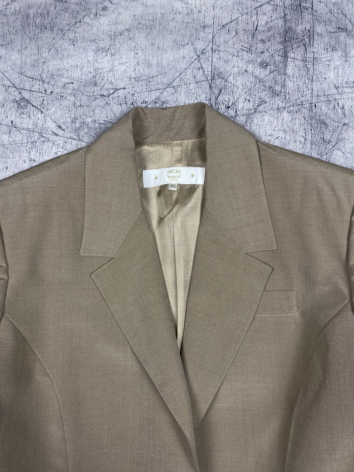 MCM MCM Wool Silk Blazer Jacket Women IT 40 Beige Made in Italy Size S / US 4 / IT 40 - 5 Thumbnail