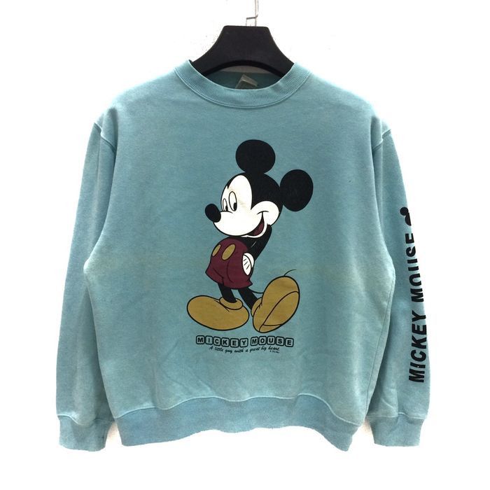 image of Mickey Mouse Cartoon Sweatshirt, Men's (Size Medium)