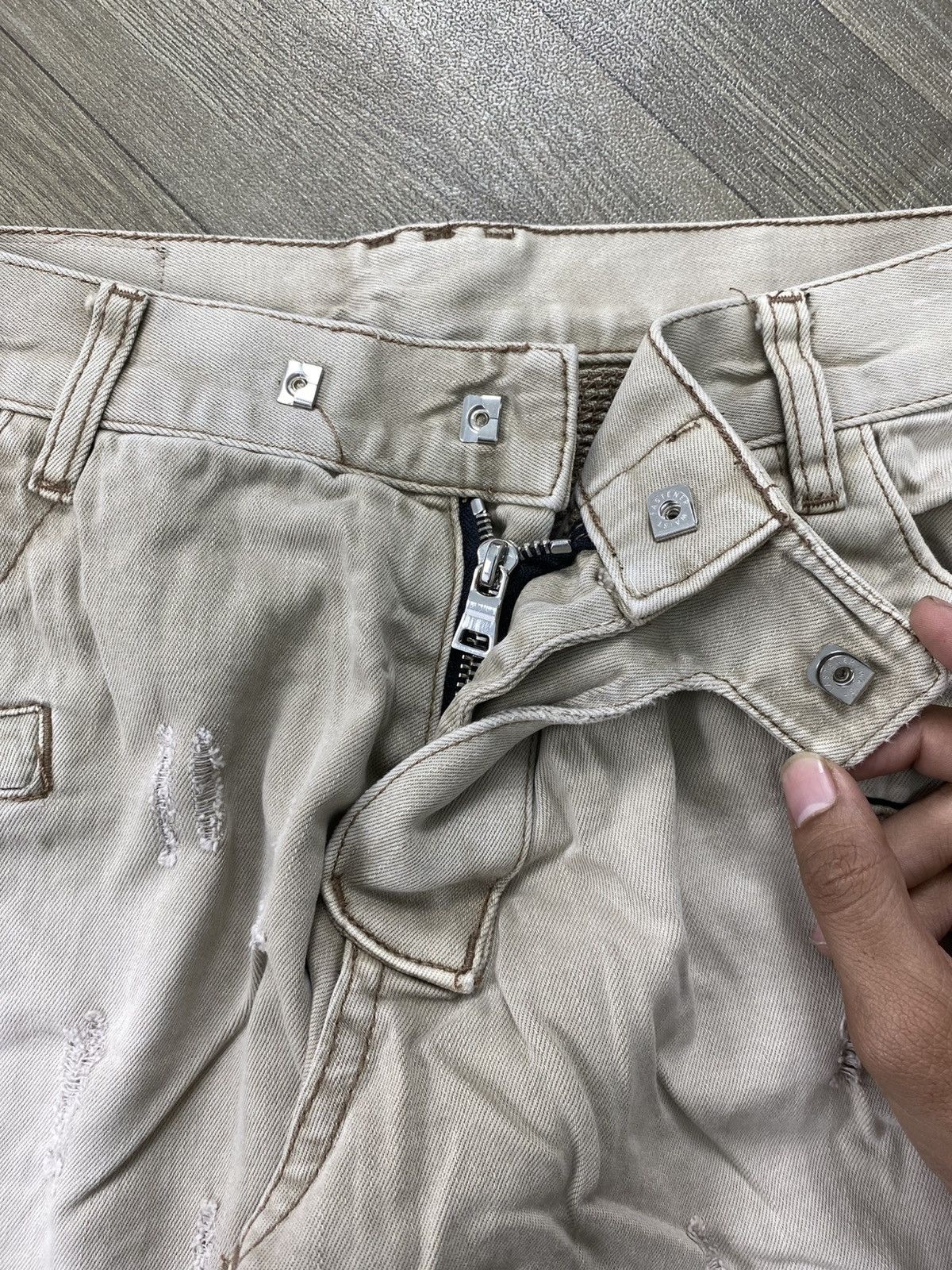 Balmain Vintage Balmain Distressed Bikers Pants Luxury Size US 32 / EU 48 - 10 Thumbnail