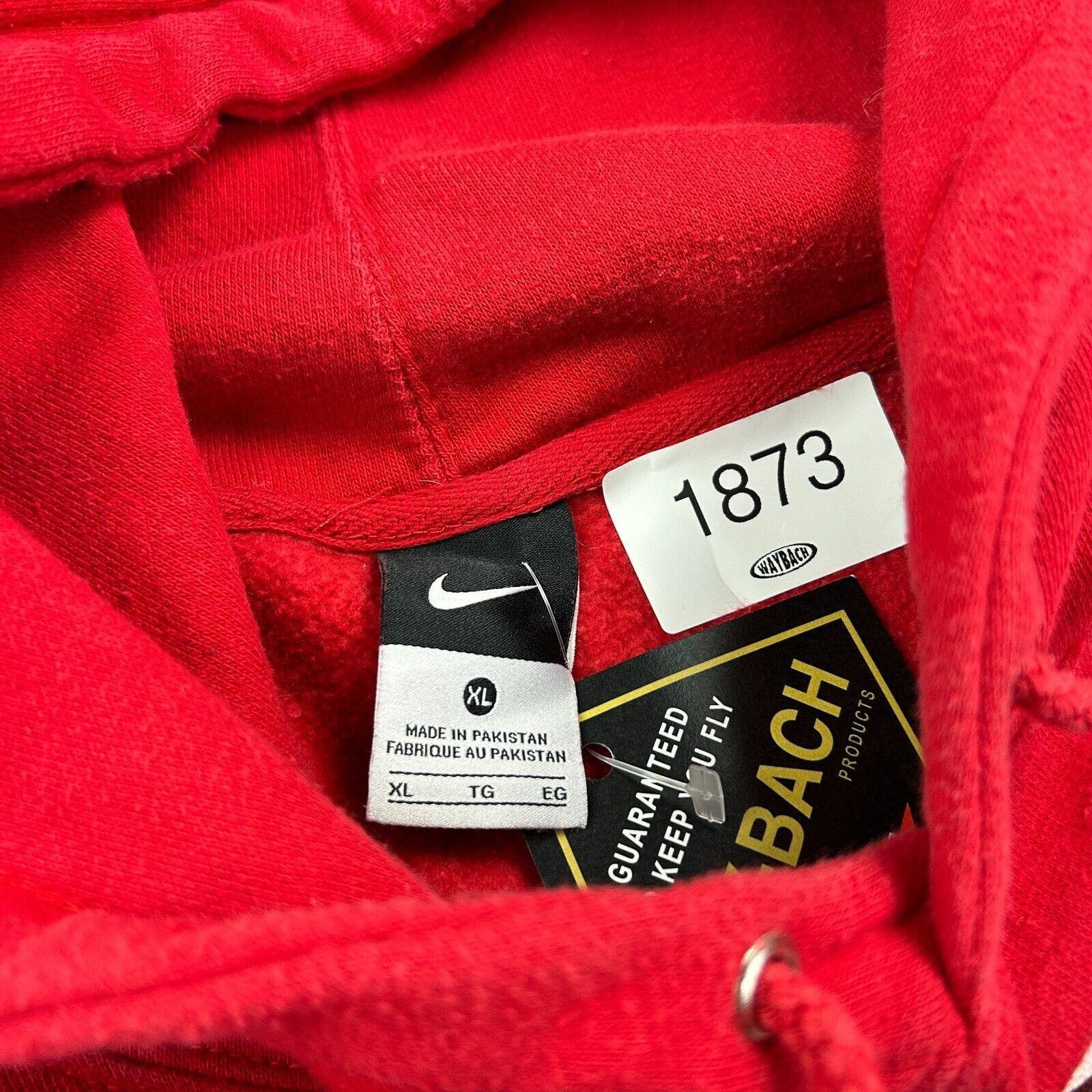 Nike VINTAGE | NIKE Mid Swoosh Football Hoodie sz XL Adult Size US XL / EU 56 / 4 - 4 Thumbnail