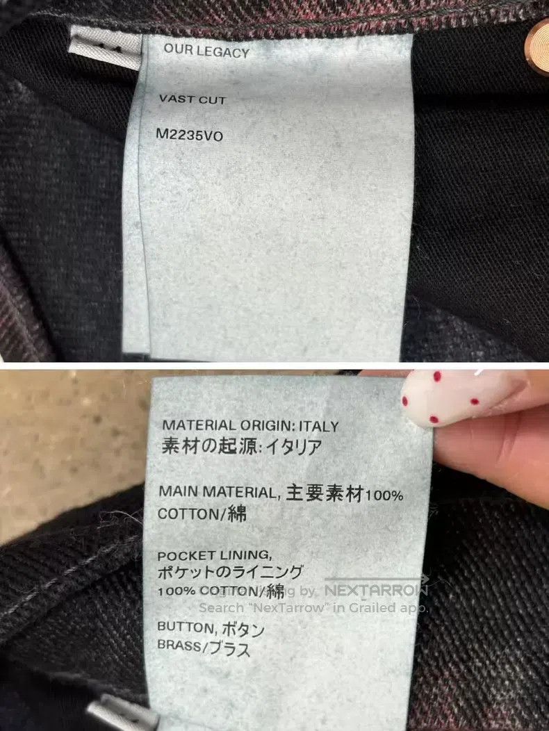 Our Legacy Our Legacy Black Checkered Denim Jeans Size US 28 / EU 44 - 9 Thumbnail
