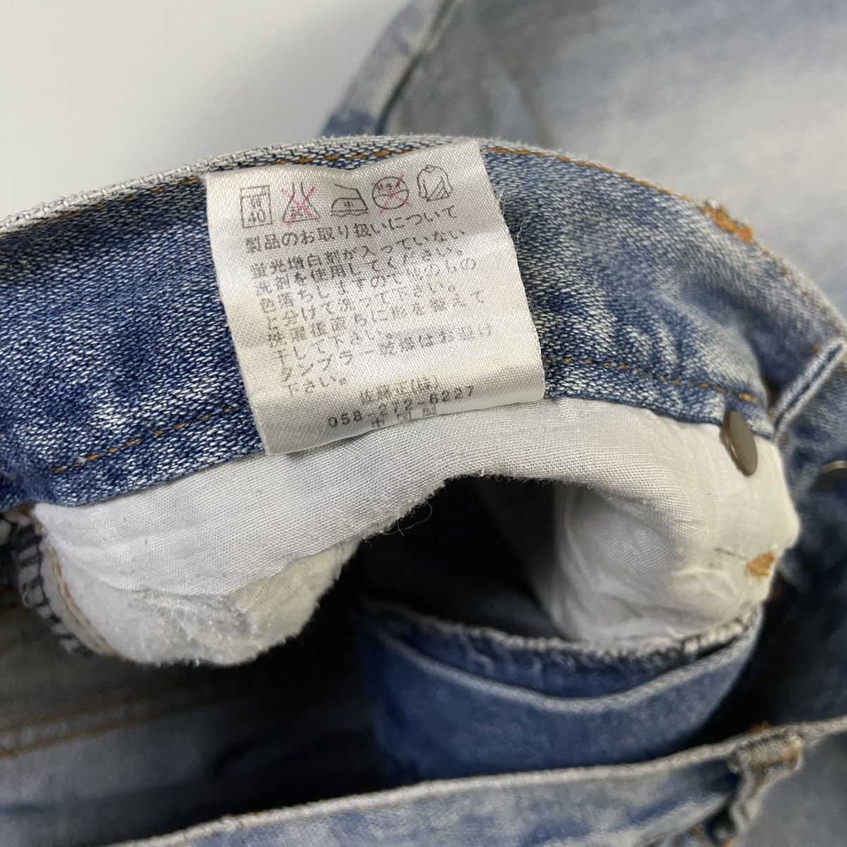 Japanese Brand Nylaus Crew Design Works Distressed Denim Shorts Size US 29 - 7 Thumbnail