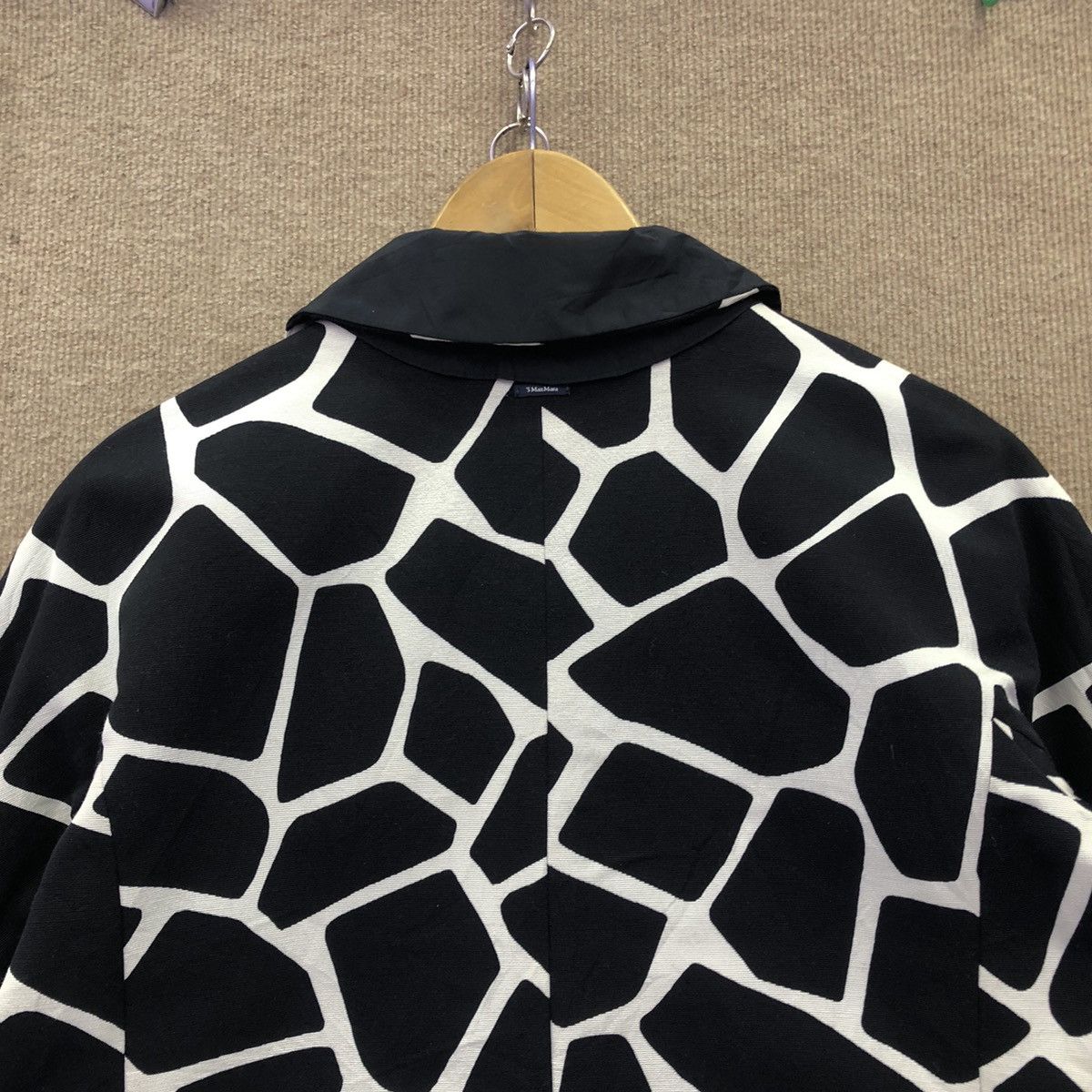 Max Mara S'Max Mara Monochrome Printed Reversible Vada Coat Size S / US 4 / IT 40 - 7 Thumbnail