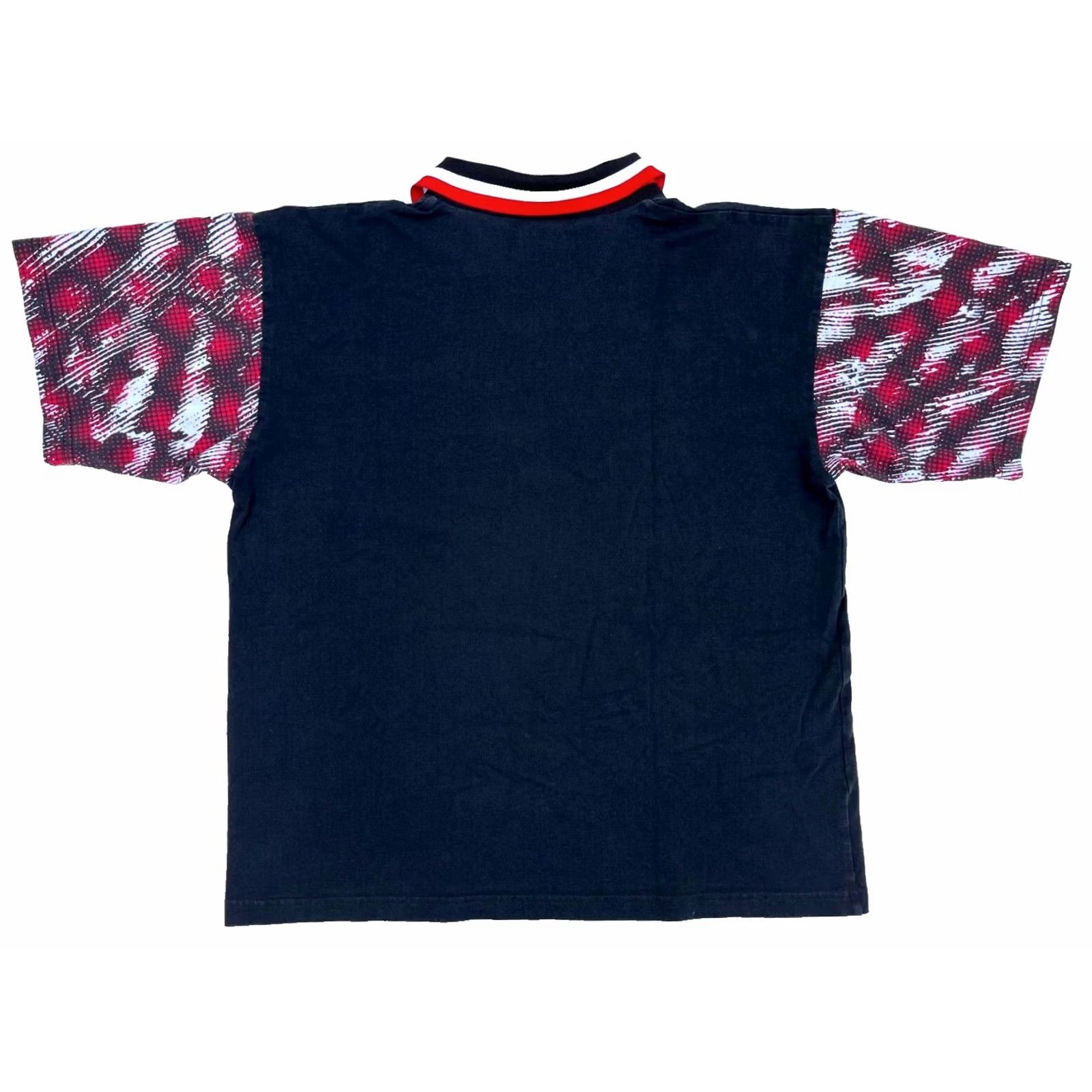 Vintage VINTAGE Men's 90s Chicago Bulls Polo Shirt Lanier Made in USA Sz M Polo Short Sleeve Black 100% Cotton Mens Size US M / EU 48-50 / 2 - 2 Thumbnail