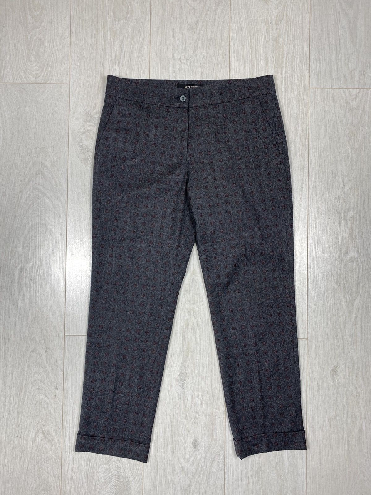 Etro Etro Pants Printed Flowers Size 27" / US 4 / IT 40 - 2 Thumbnail