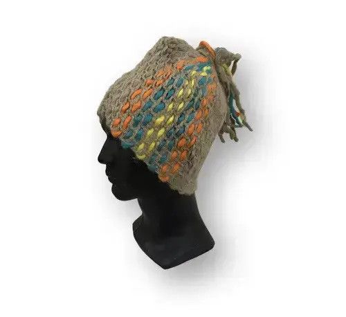 Japanese Brand Rare Design Knit Beanie Hat Size ONE SIZE - 1 Thumbnail