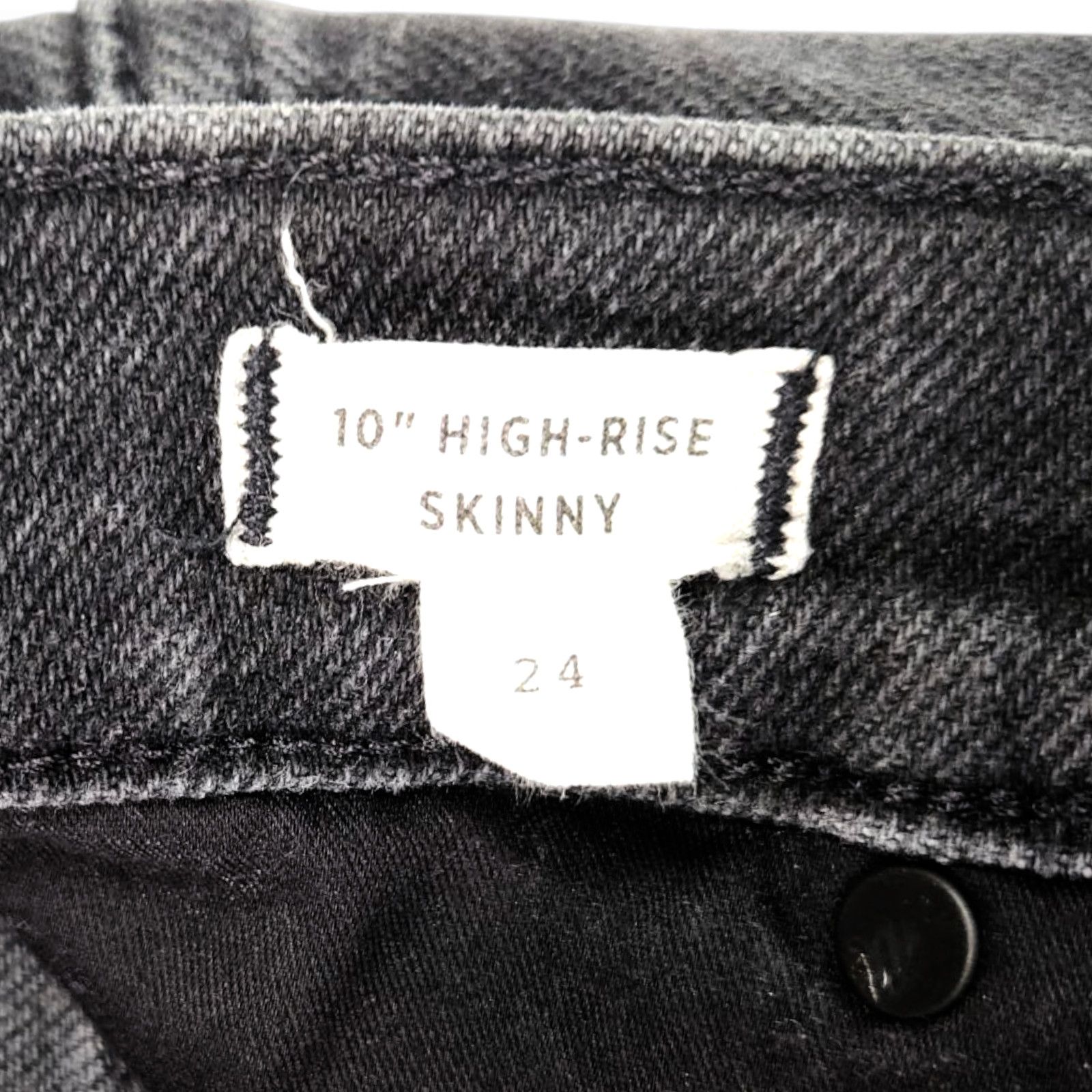 Madewell EUC Madewell High-Rise Skinny Jeans Sz. 24x28 Black Frost Size 24" / US 00 / IT 34 - 6 Thumbnail