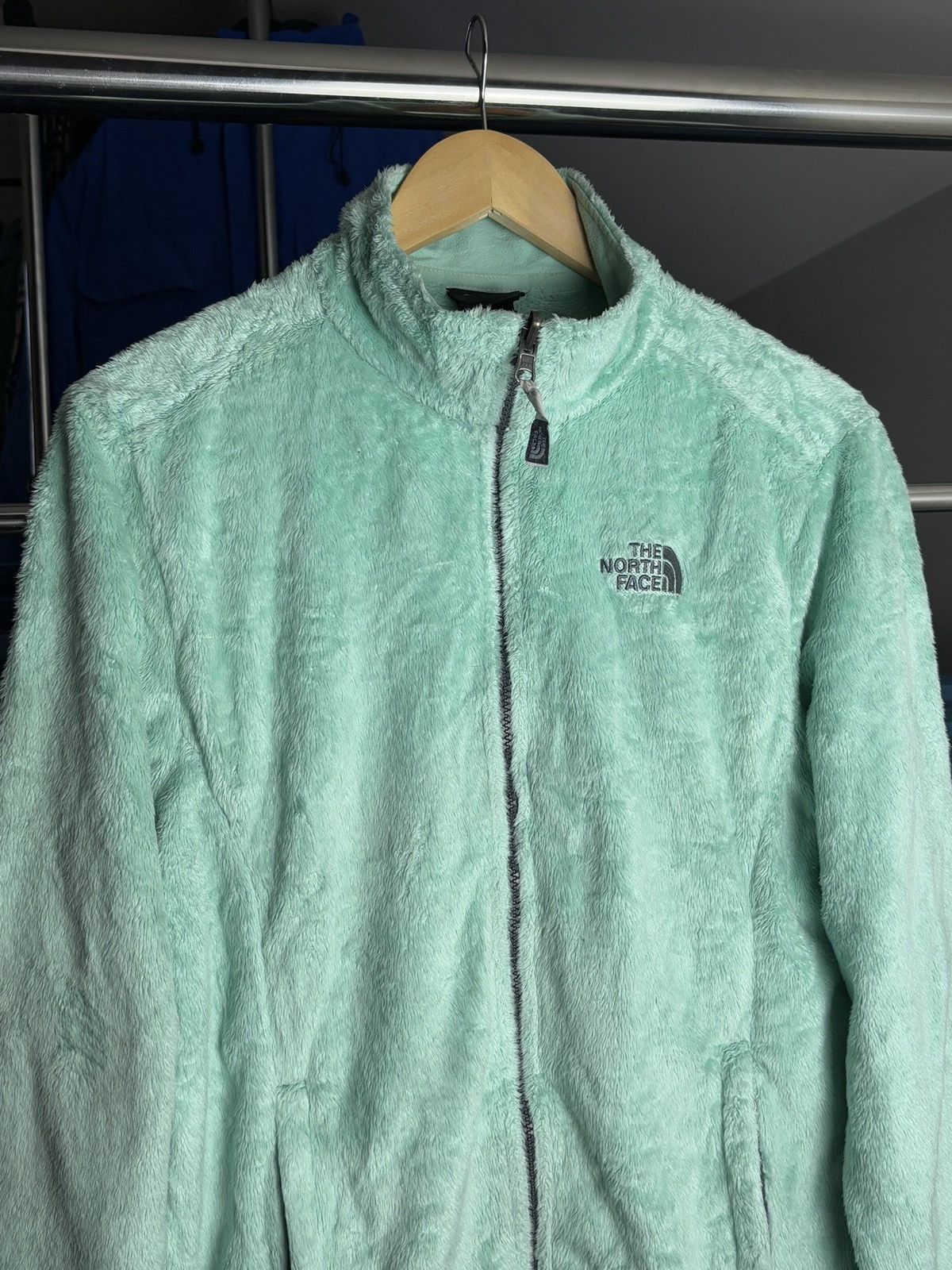 The North Face The North Face Mint Zip Up Fleece Sweatshirt Size L / US 10 / IT 46 - 3 Thumbnail