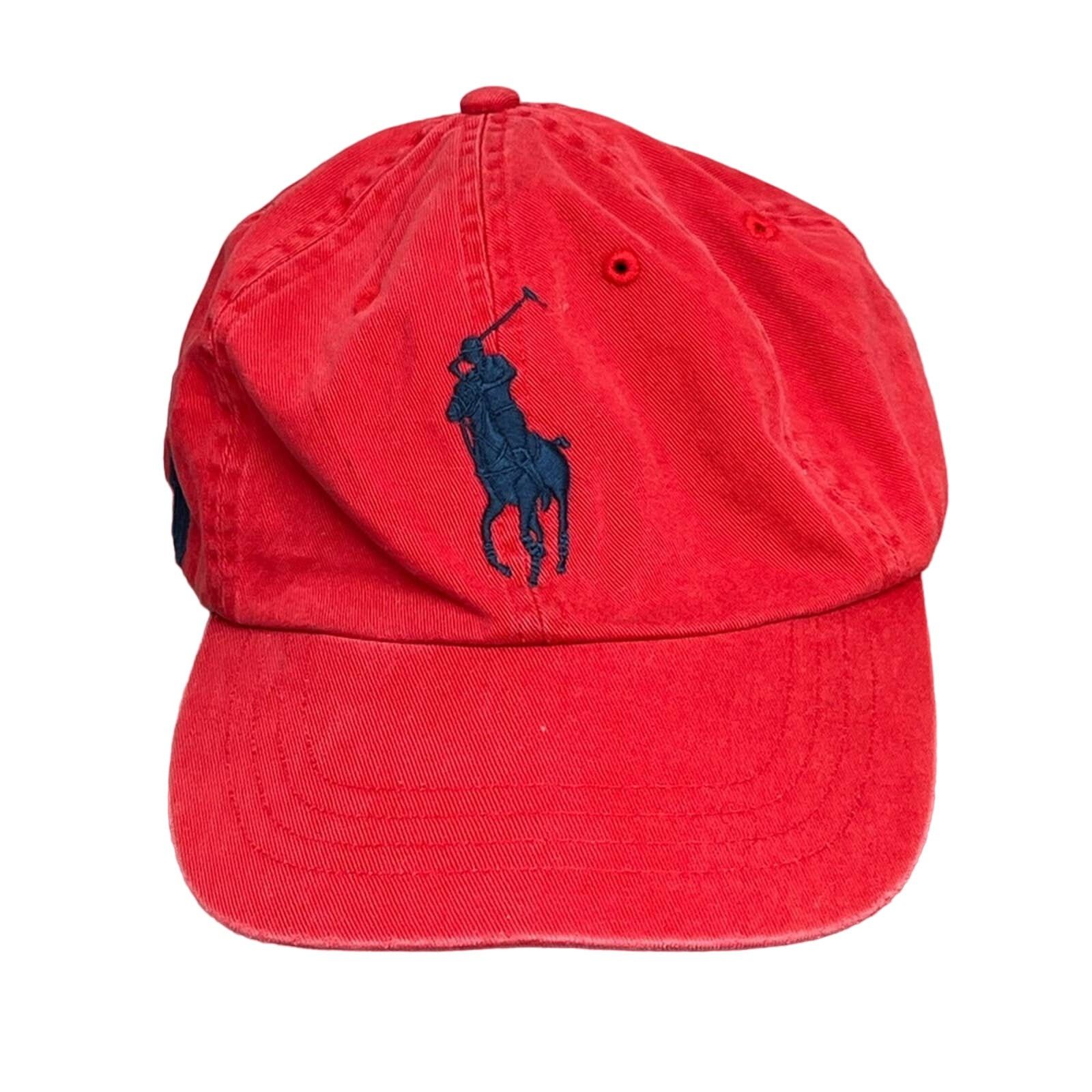 Polo Ralph Lauren Vintage POLO RALPH LAUREN Red Navy Big Pony #3 Hat ...