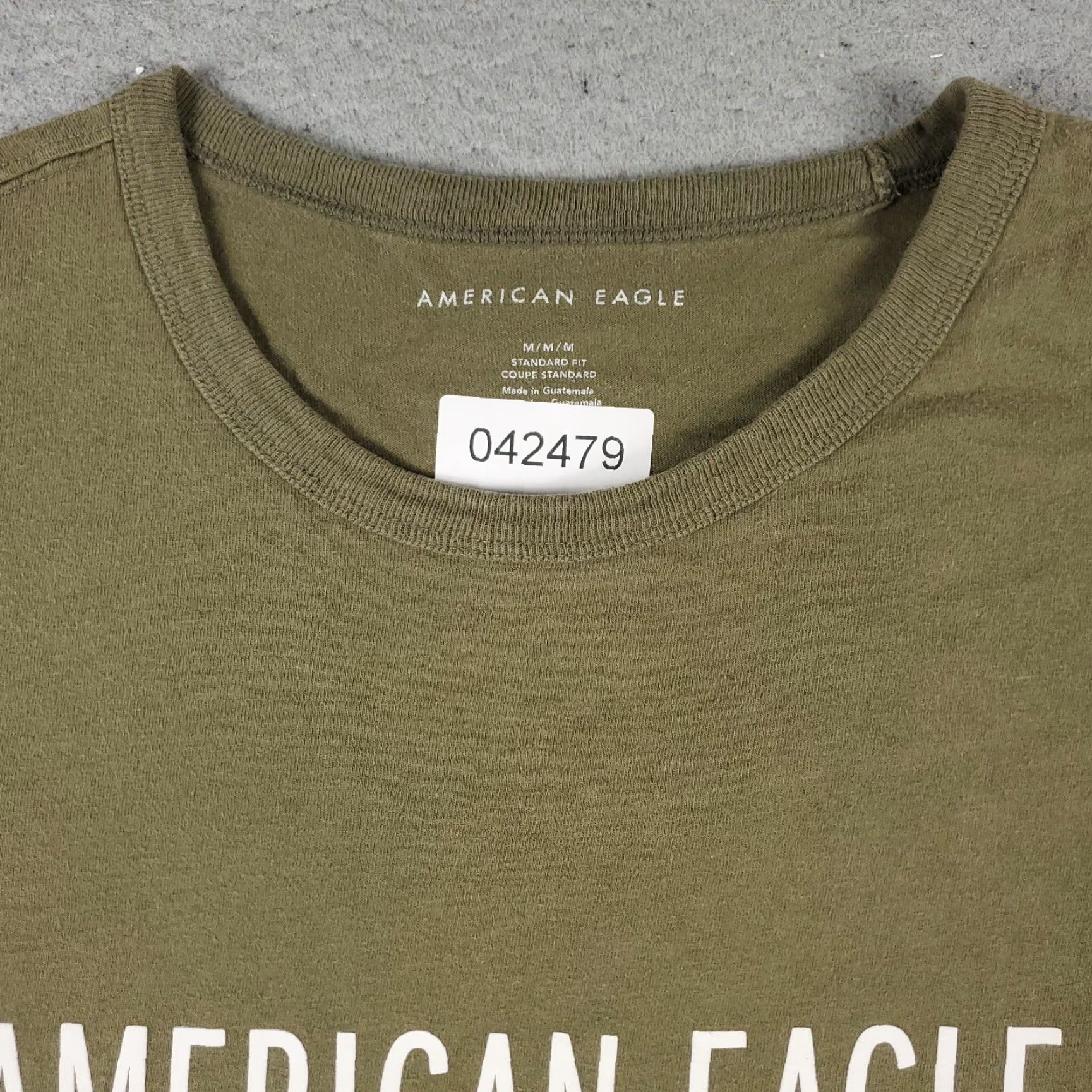 American Eagle Outfitters American Eagle Casual T-Shirt Men’s Medium Beige Short Sleeve Crew Neck Size US M / EU 48-50 / 2 - 3 Thumbnail