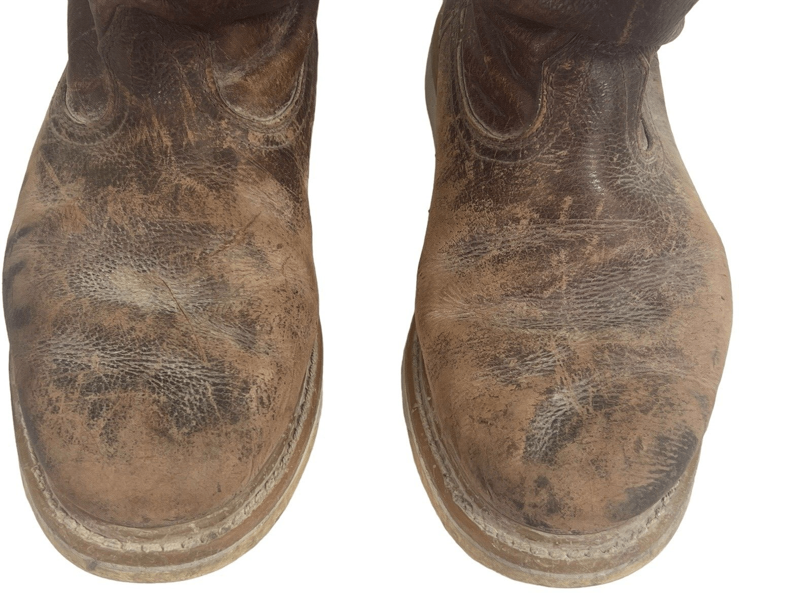 Red Wing vtg Irish Setter Destroyed Brown Leather Boots Size 12 Size US 12 / EU 45 - 7 Thumbnail